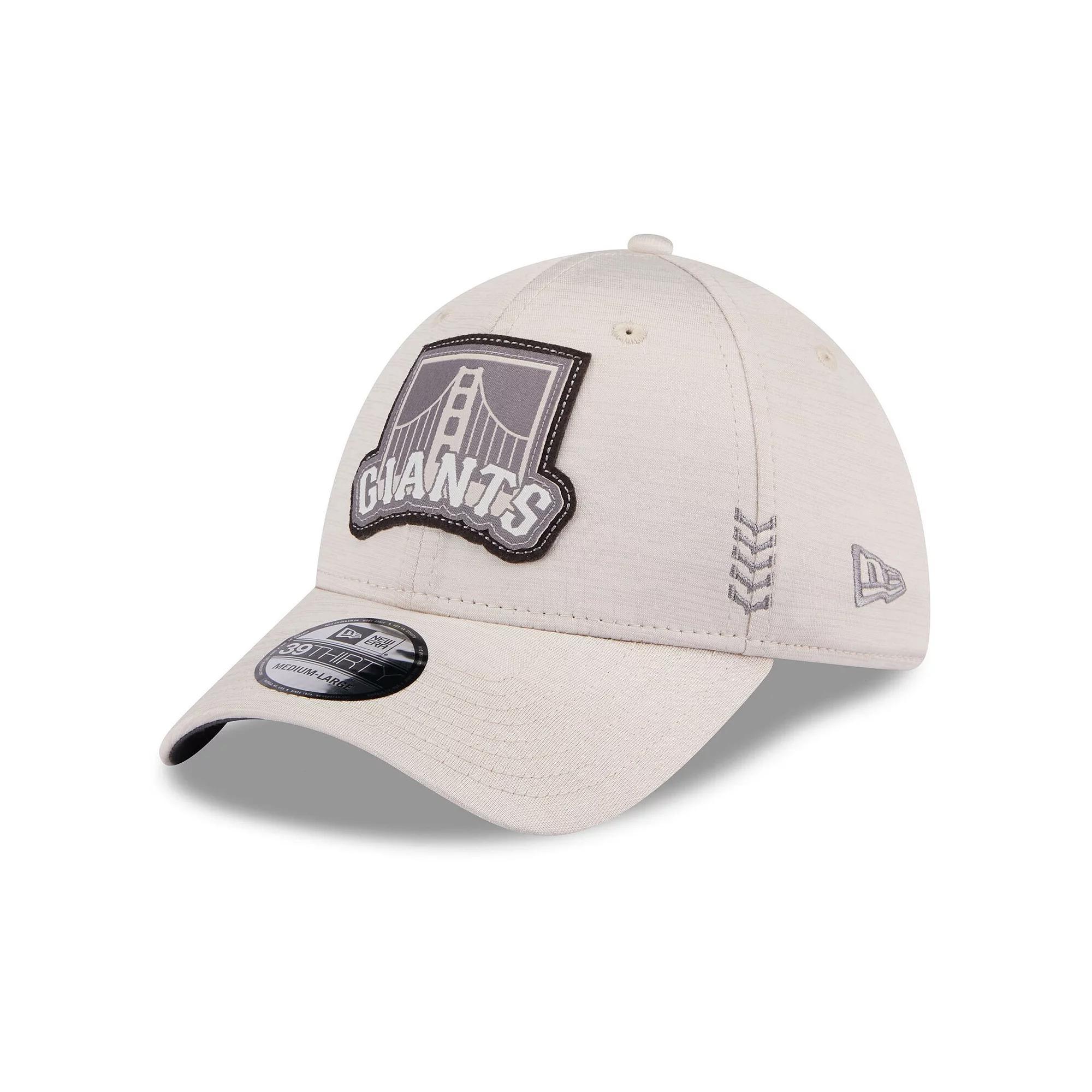Men's New Era  Cream San Francisco Giants 2024 Clubhouse 39THIRTY Flex Fit Hat, Size: Medium/Large, Beige Product Image