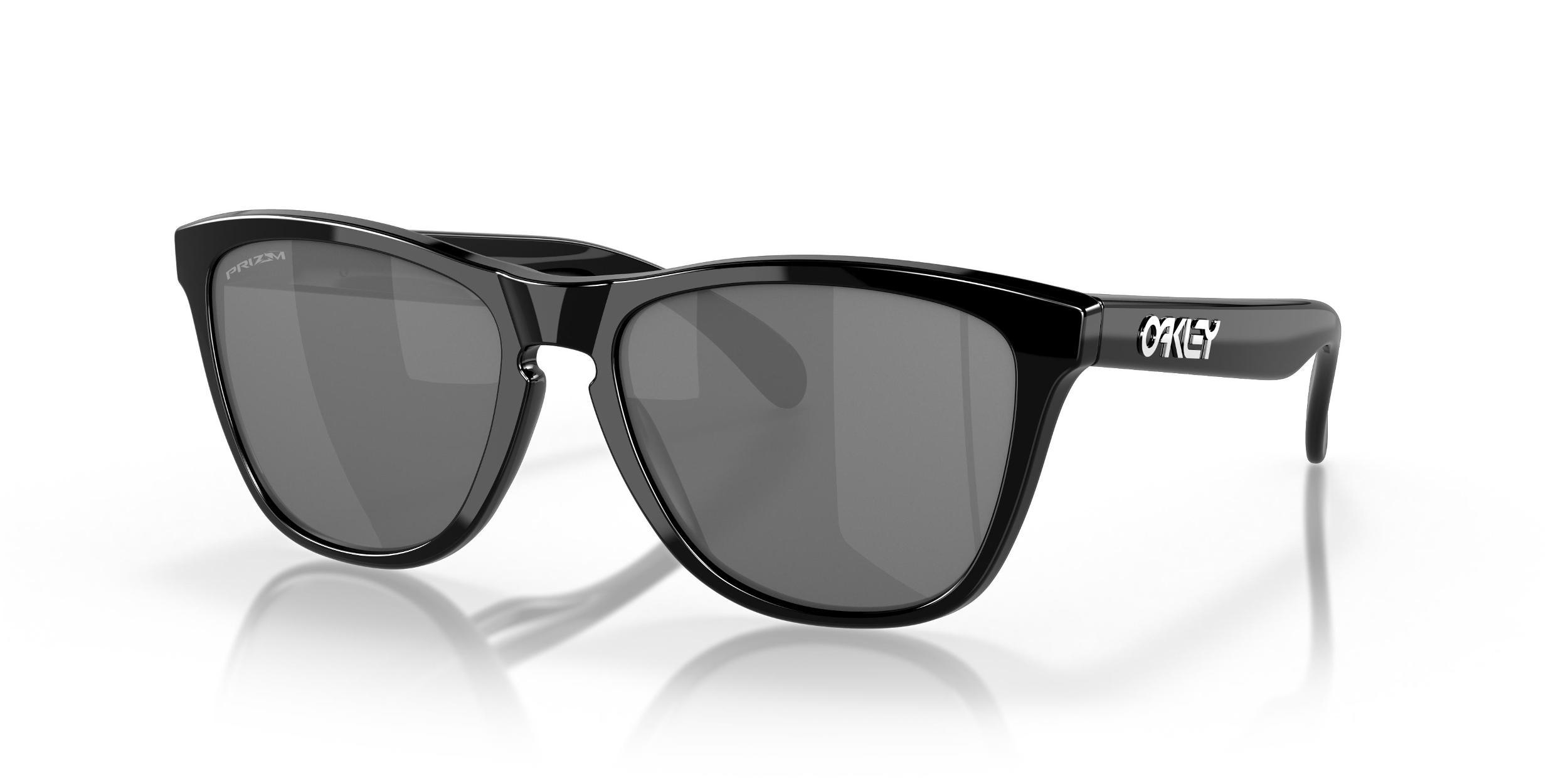 Oakley Unisex OO9013 Frogskins 55mm Square Sunglasses - Polished Clear/Prizm Violet Product Image