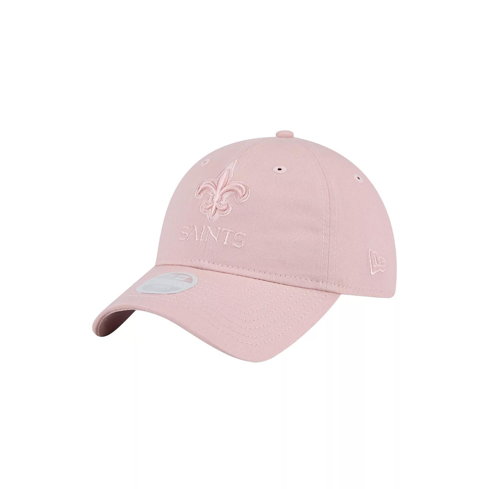 Women's New Era  Light Pink New Orleans Saints Main 9TWENTY Adjustable Hat Main 9TWENTY Adjustable Hat Product Image