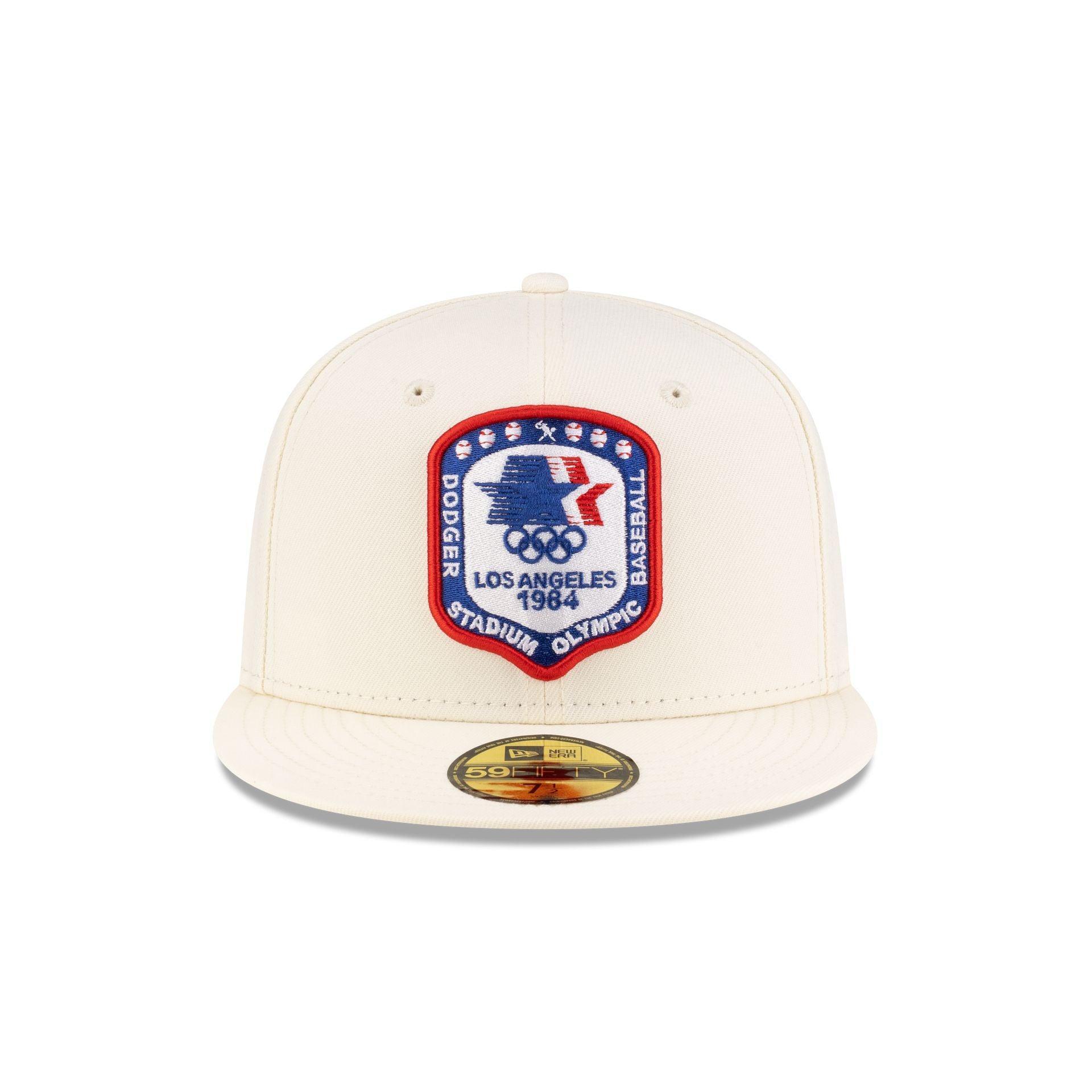 Los Angeles Dodgers 1984 Olympics Chrome White 59FIFTY Fitted Hat Male Product Image