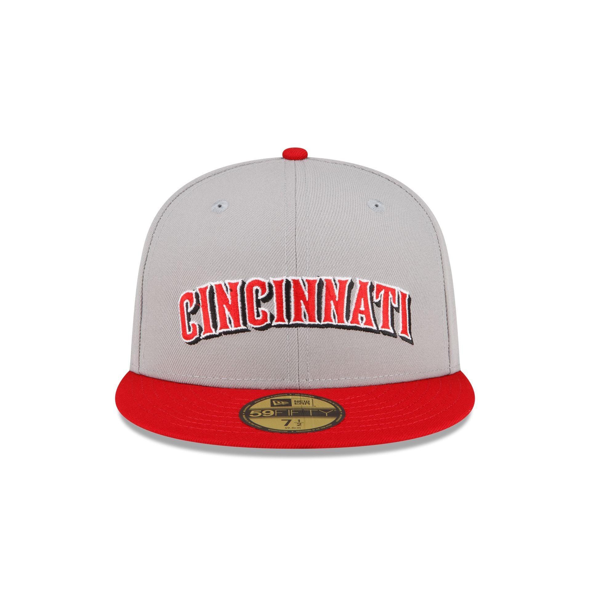 Cincinnati Reds Away 59FIFTY Fitted Hat Male Product Image