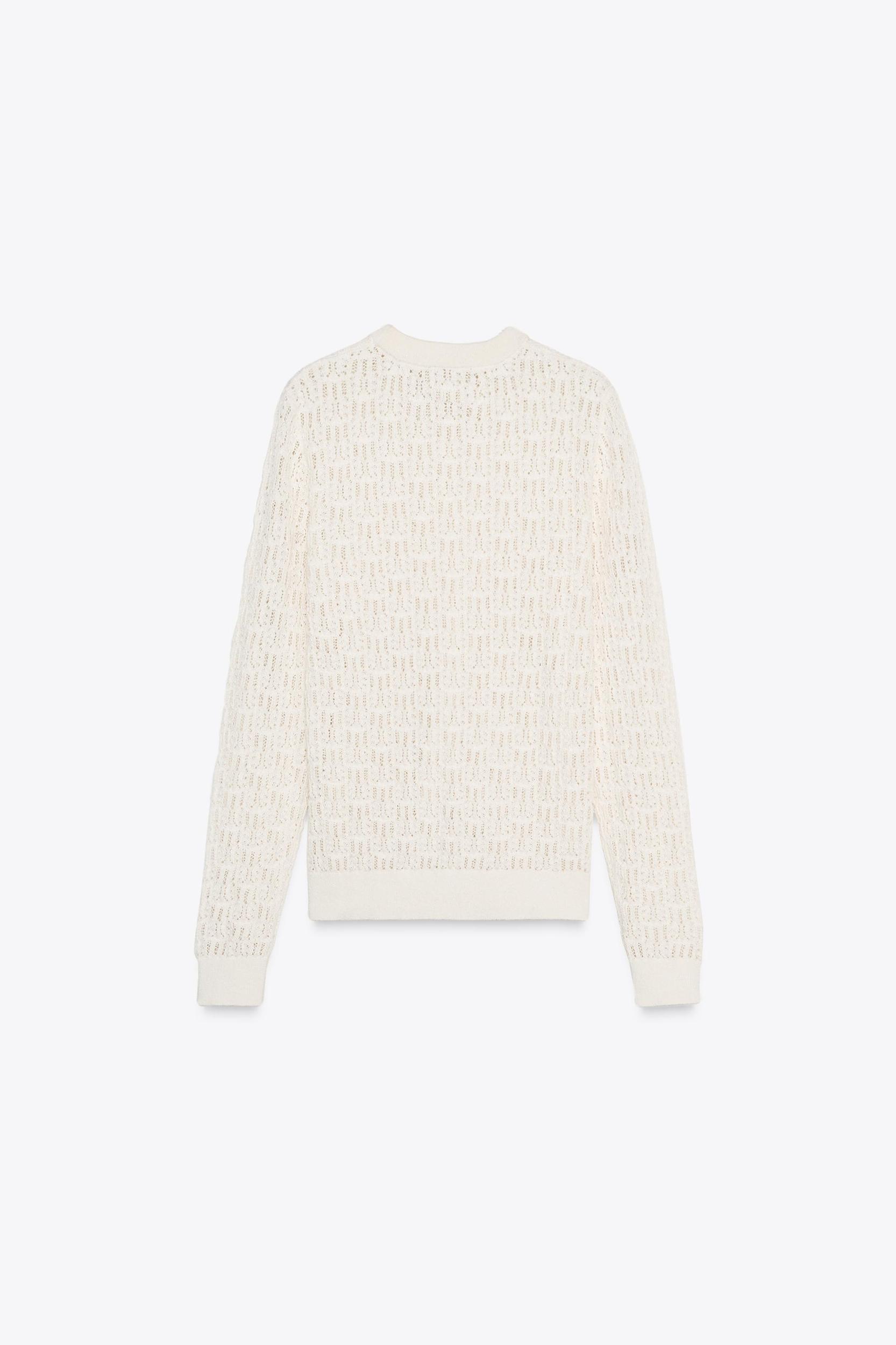 POINTELLE KNIT SWEATER Product Image