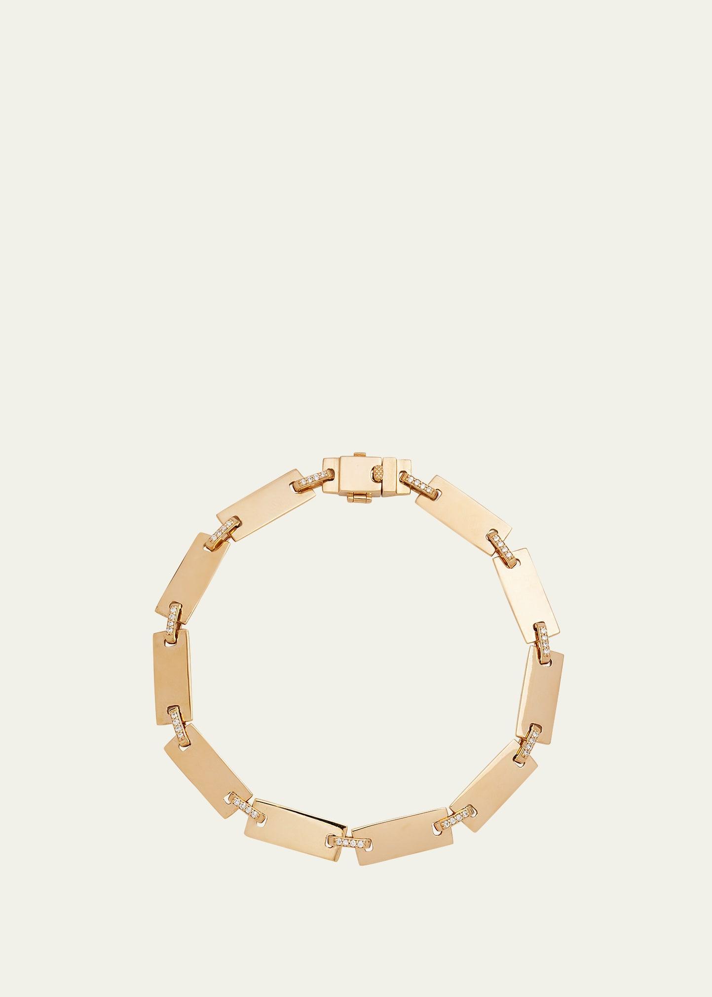 14K Flawless Tag Link Bracelet Product Image