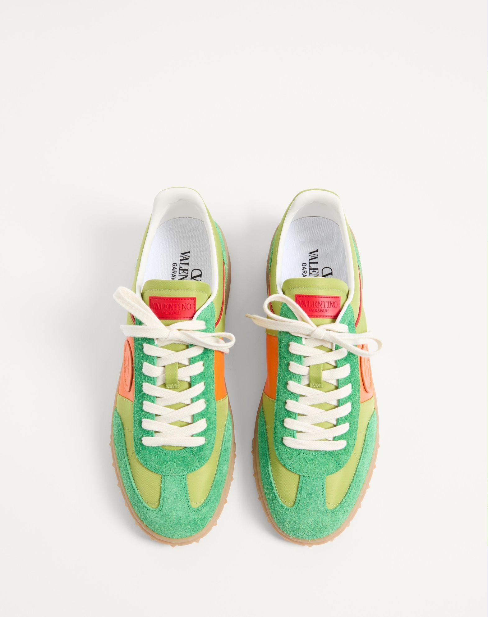 Upvillage Low Top Sneaker In Crust Leather And Nylon Product Image