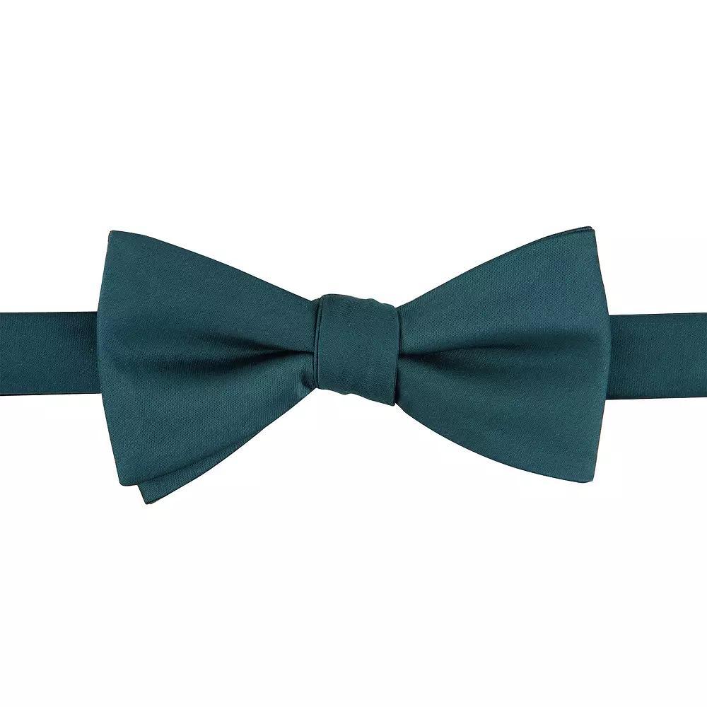 Men's Bespoke Pre-Tied Bow Tie, Green Oxford Product Image