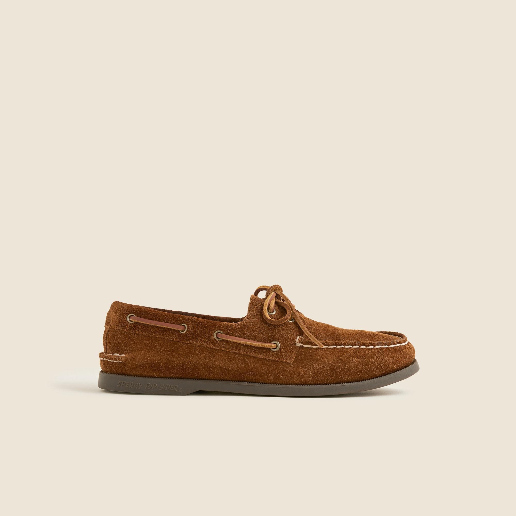 Sperry® X J.Crew Authentic Original two-eye boat shoes in roughout suede Product Image