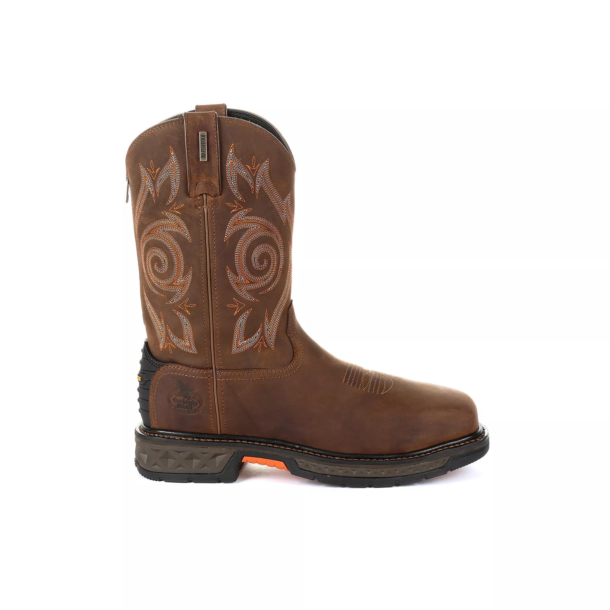 Georgia Boots Carbo-Tec LT Men's Waterproof Steel Toe Work Boots, Size: 11.5 Wide, Brown Product Image