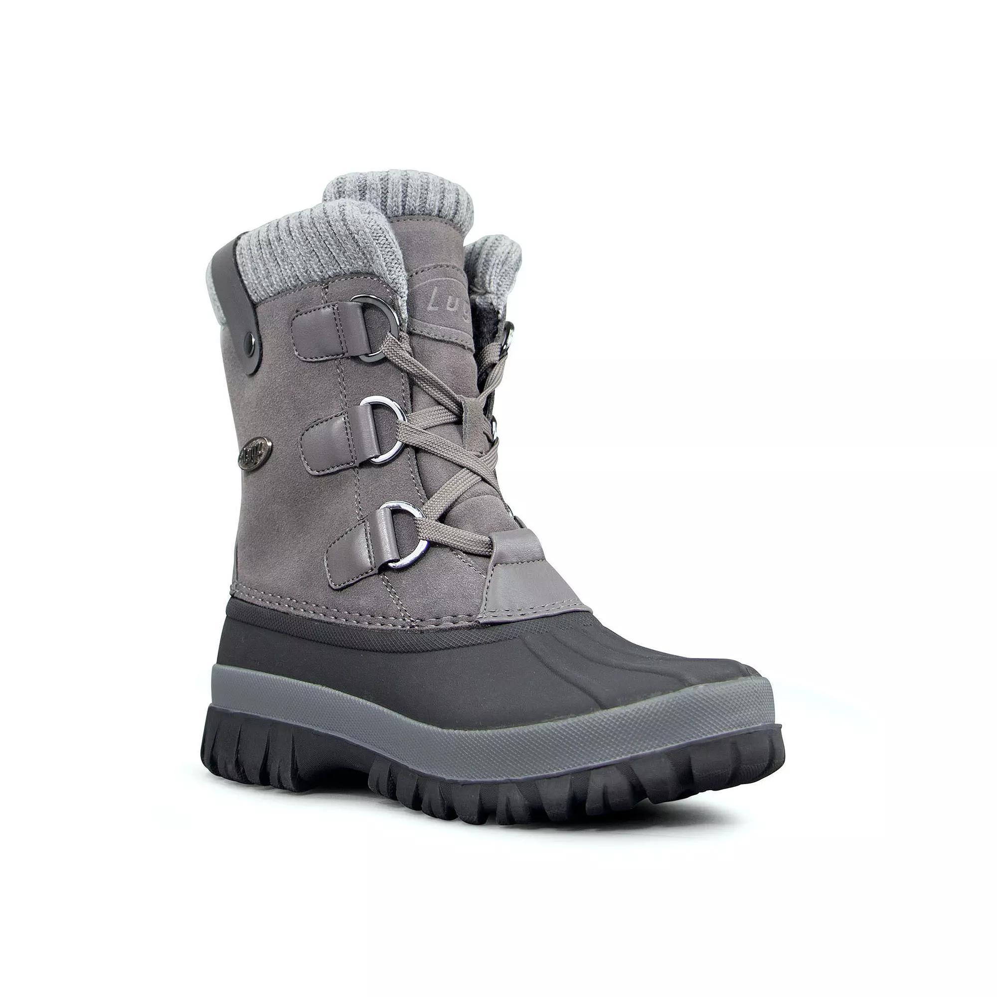 Lugz Stormy Womens Waterproof Winter Boots Roasted Peanut Ivory Product Image