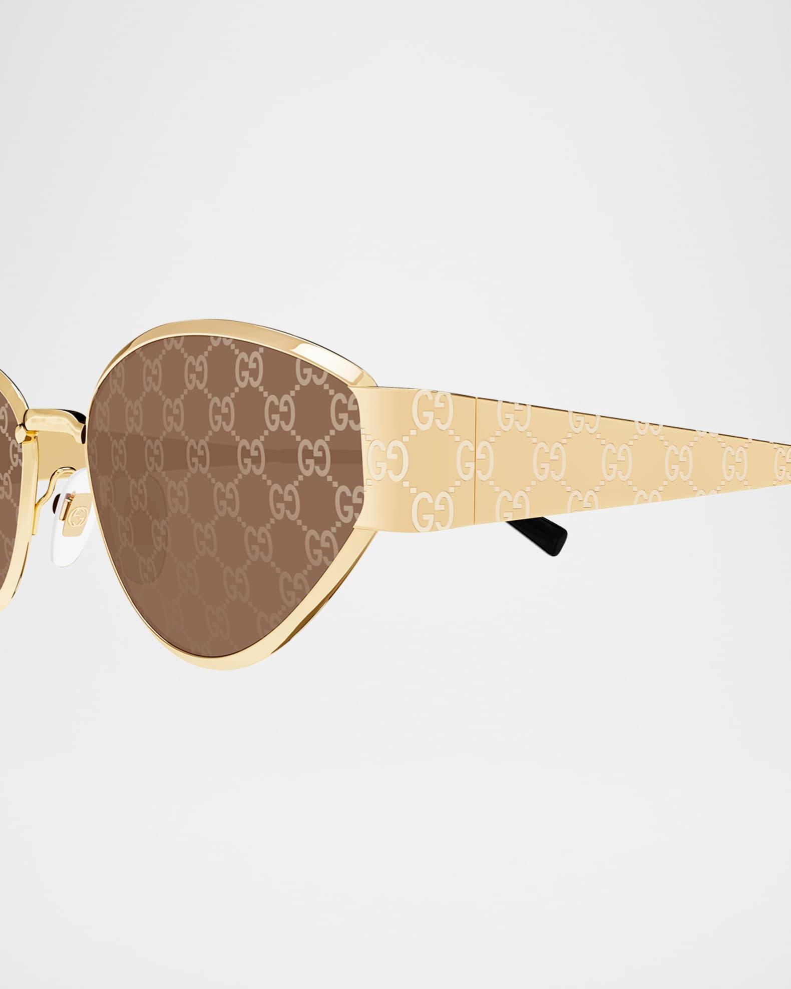 GG Metal Oval Sunglasses Product Image