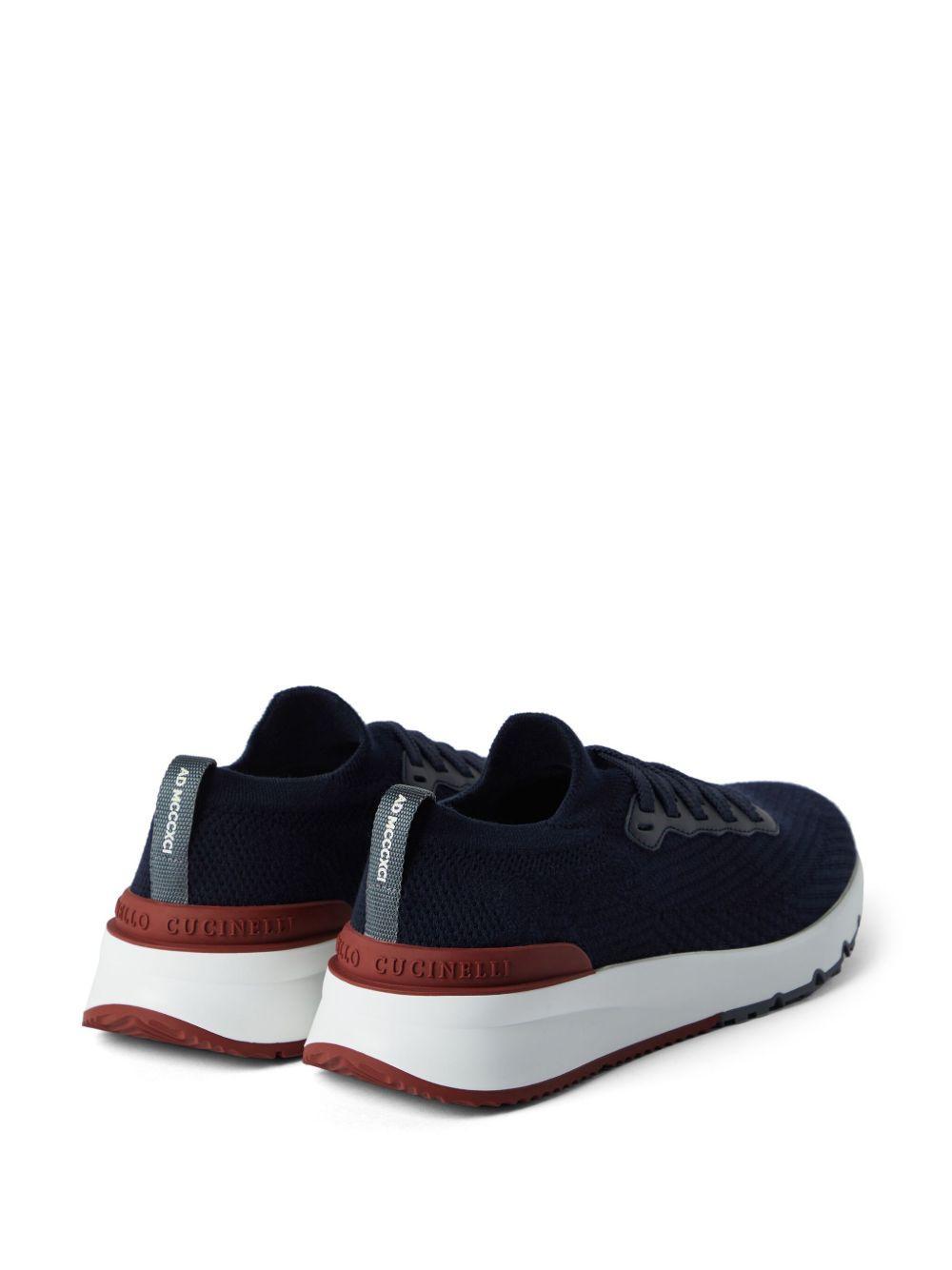 lace-up mesh sneakers Product Image