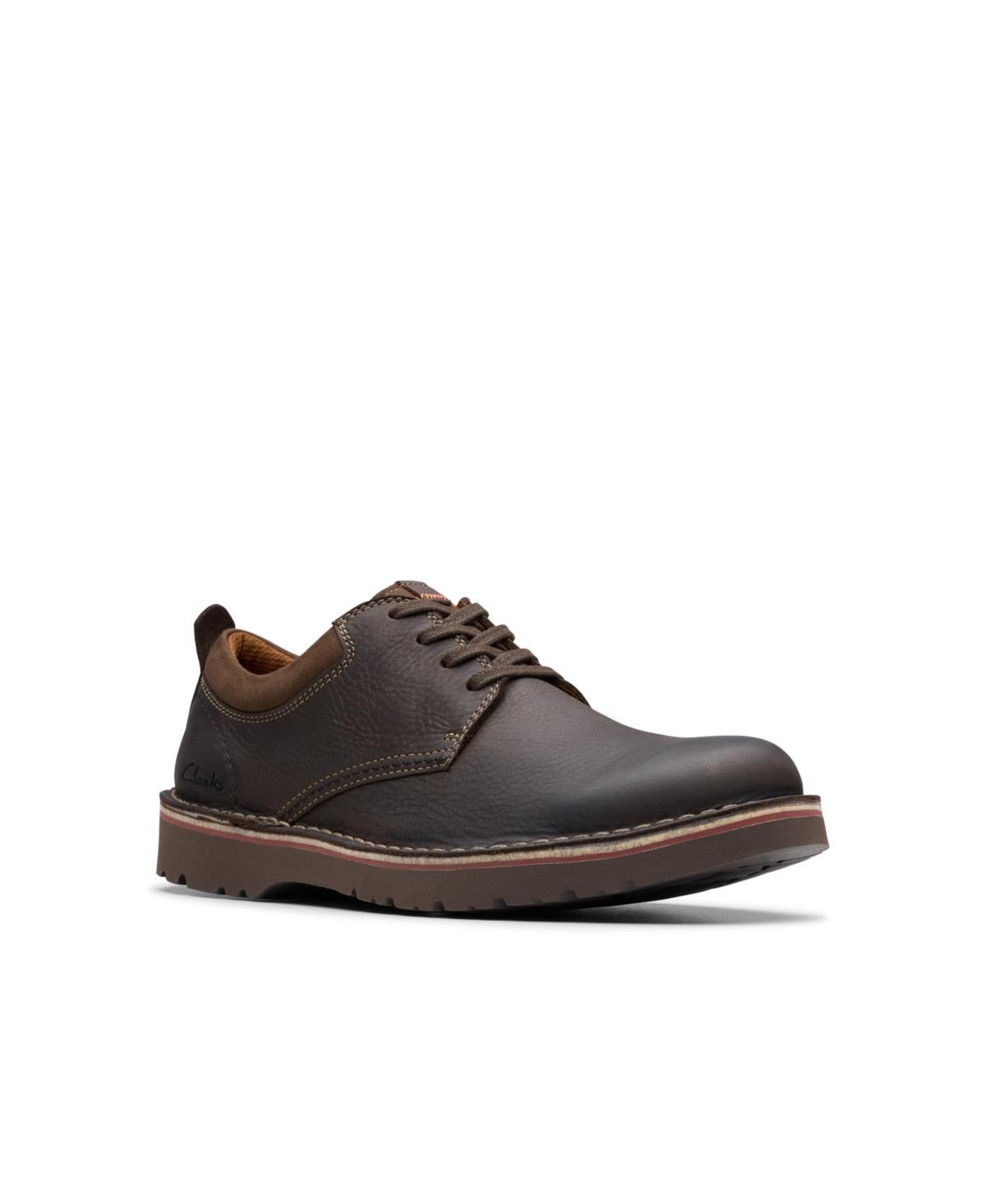 Clarks® Eastford Low Men's Leather Shoes, Size: 8, Light Brown Product Image