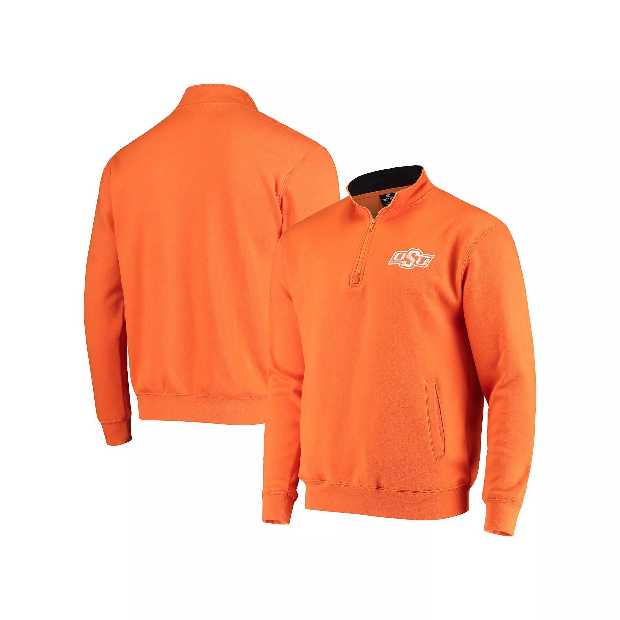 Men's Colosseum Orange Oklahoma State Cowboys Tortugas Logo Quarter-Zip Jacket, Size: 3XL Product Image
