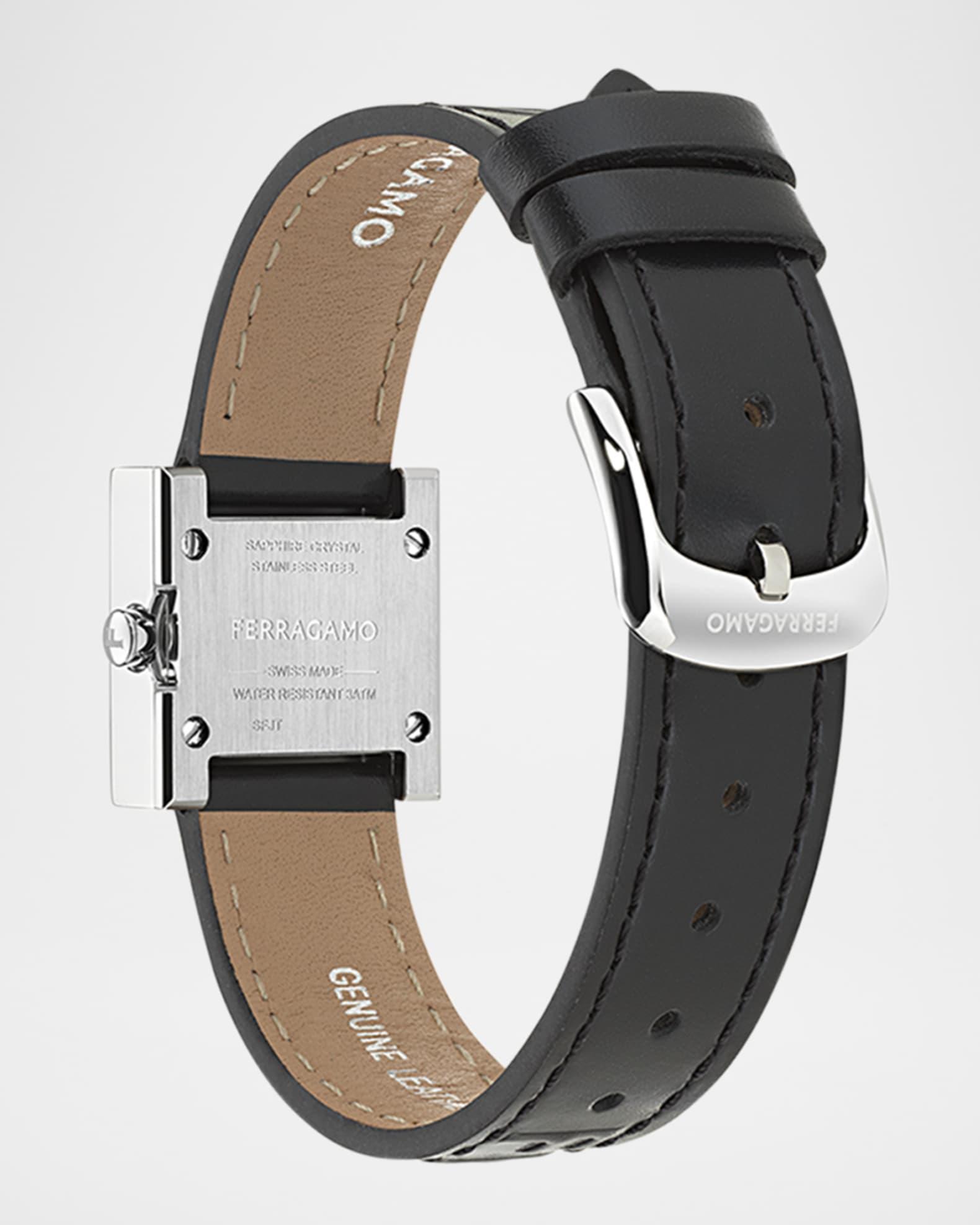 Ferragamo Portrait 20X20MM Stainless Steel Leather Watch Product Image
