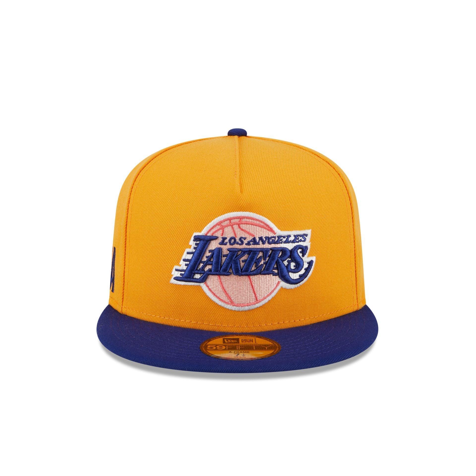Los Angeles Lakers Gold 59FIFTY A-Frame Fitted Hat Male Product Image