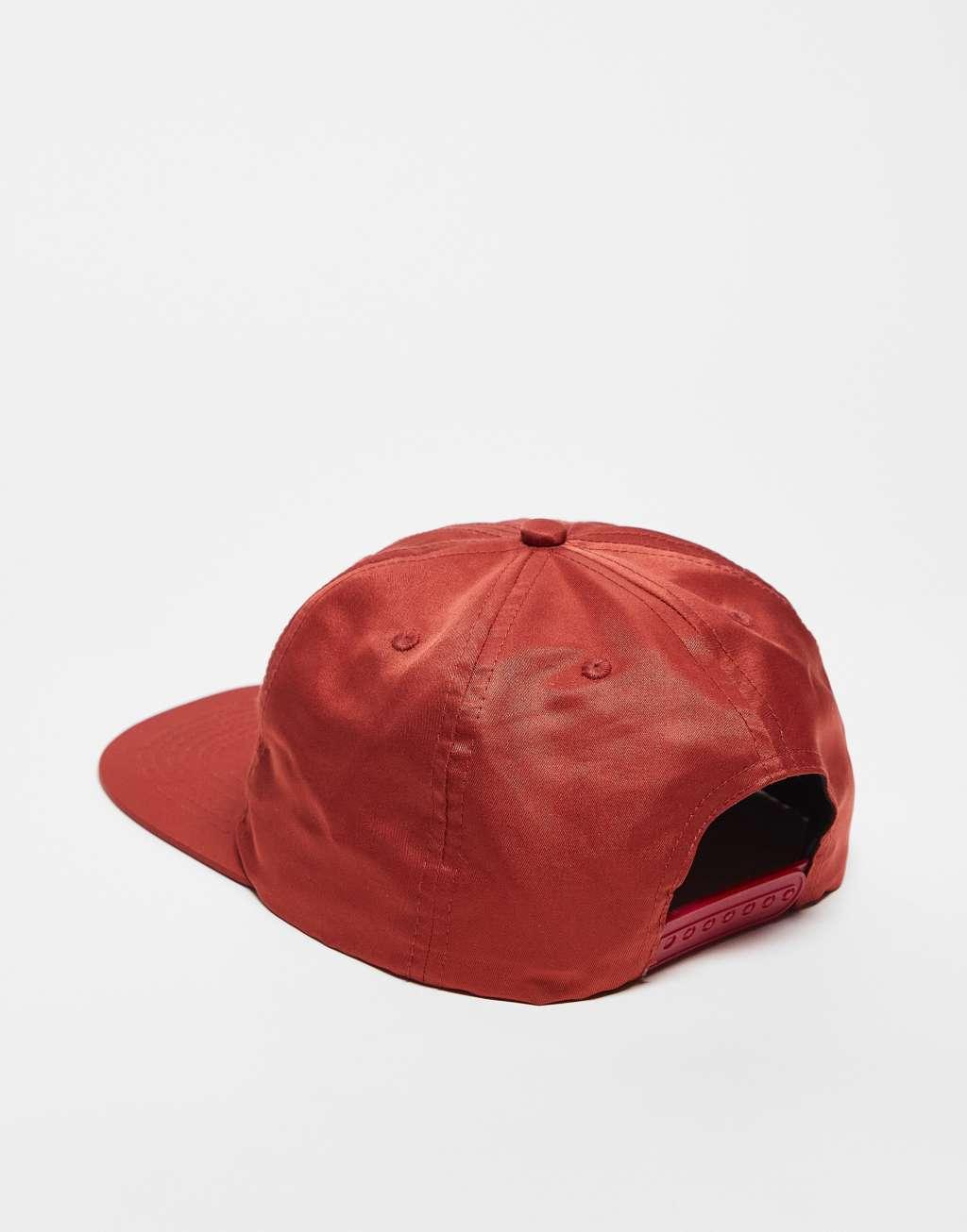 Parlez Brade 6-panel logo nylon cap in coral Product Image