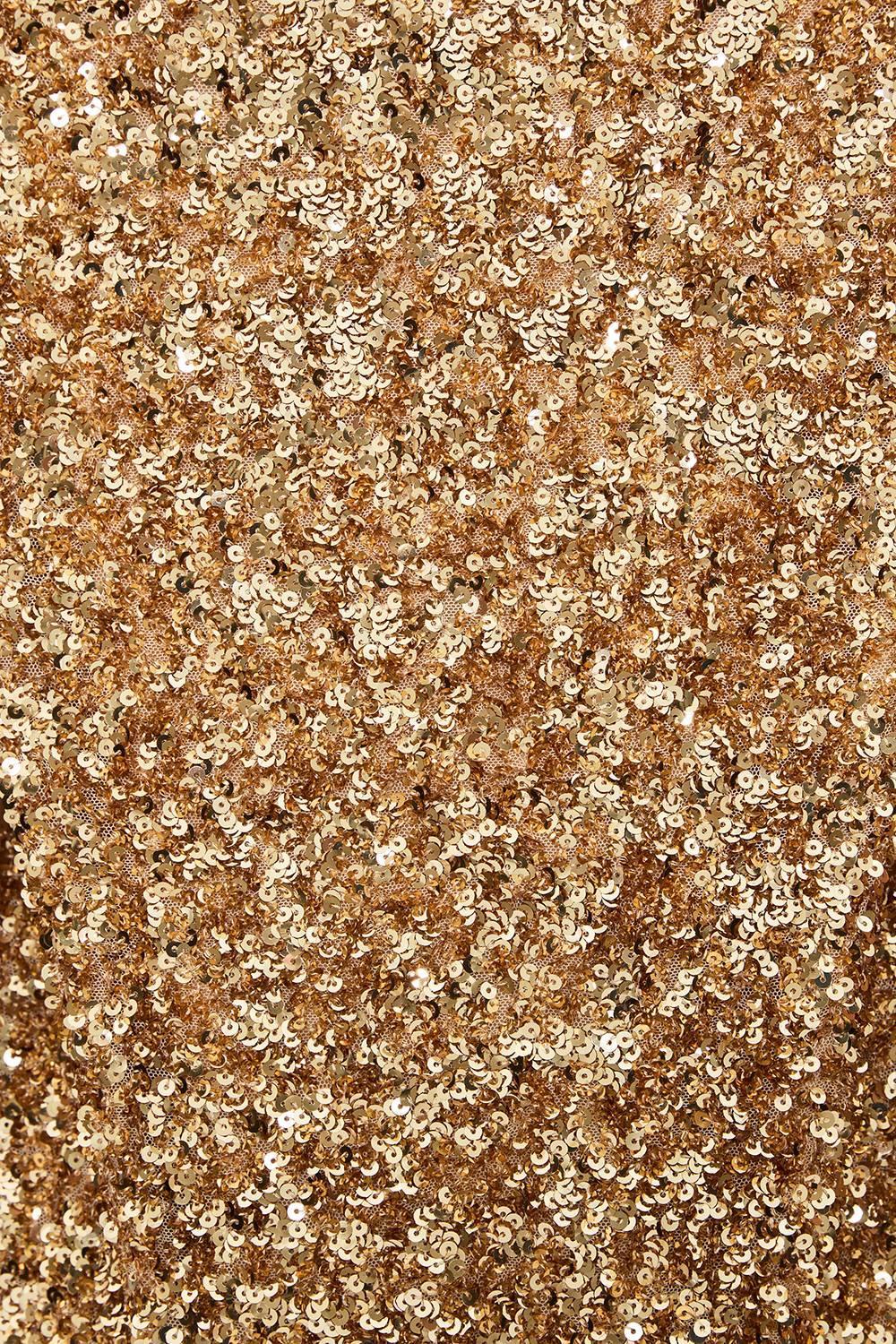 Mirabel Dress Gold Sparkle Product Image