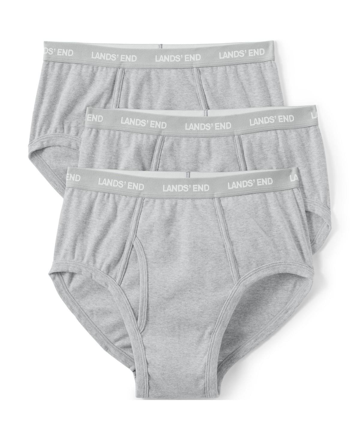 Big & Tall Lands' End 3-pack Knit Briefs, Men's, Size: 2XB, Gray Grey Product Image