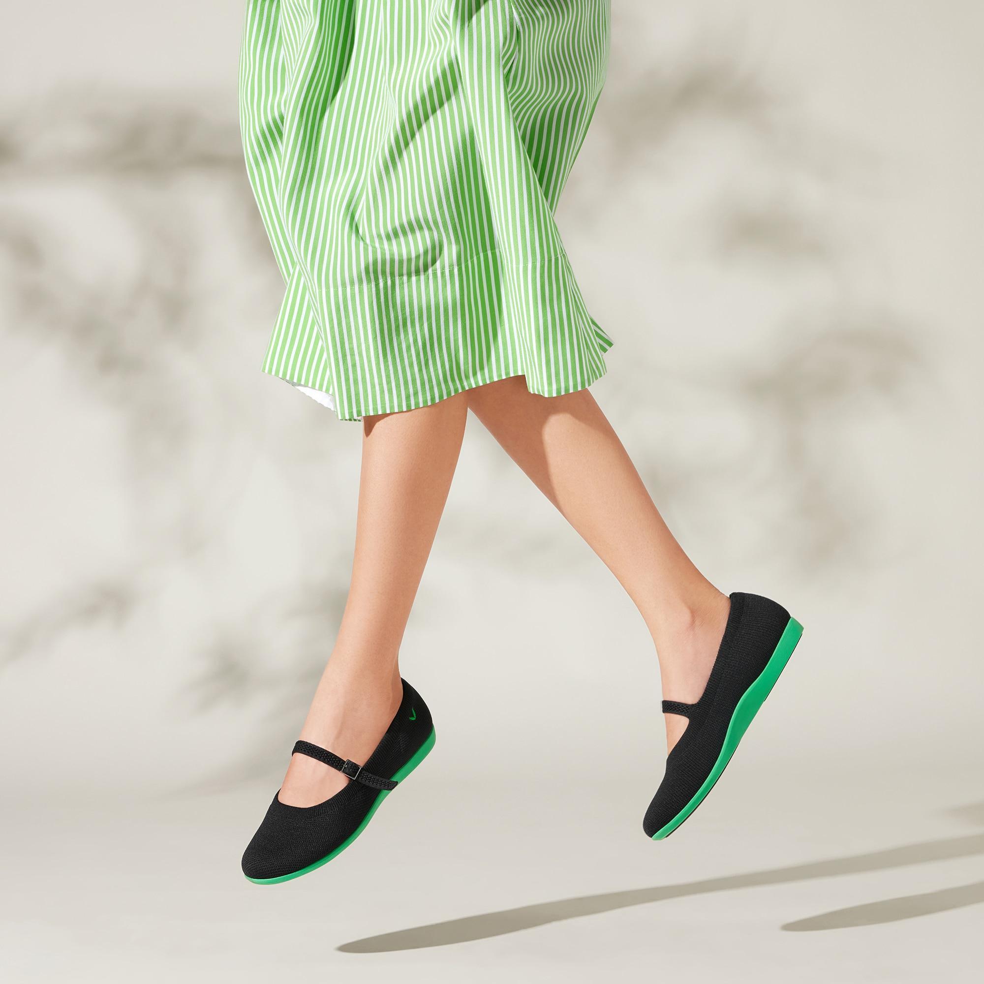Lightweight Round-Toe Flats (Claire Walker Mary-Jane) Product Image