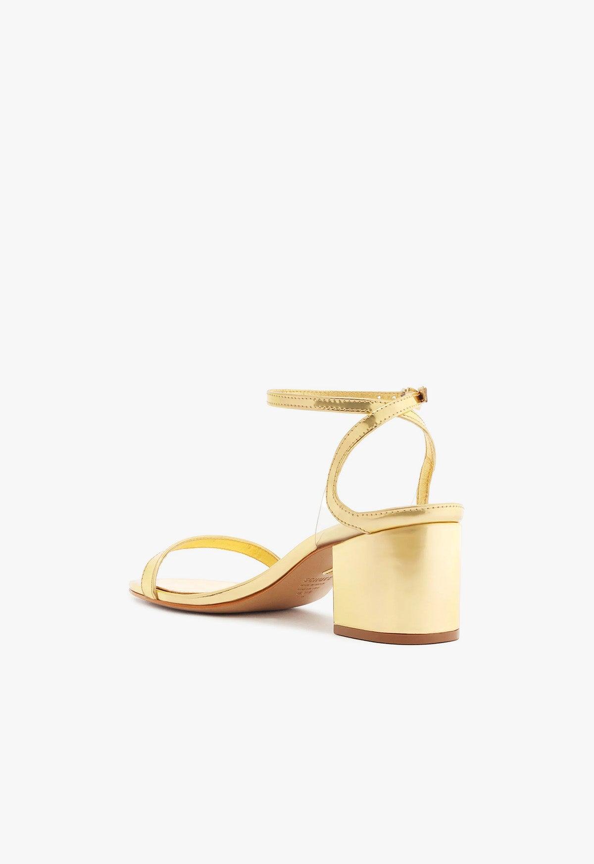 Skye Mid Block Specchio Leather Sandal Product Image