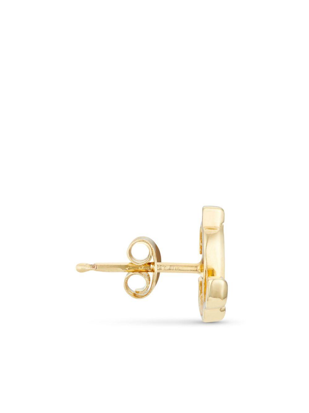 logo-lettering stud earrings  Product Image
