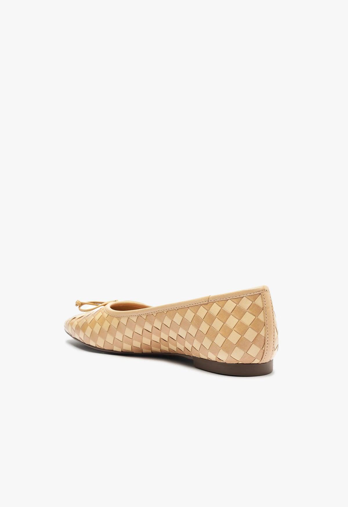 Arissa Woven Leather Flat Product Image