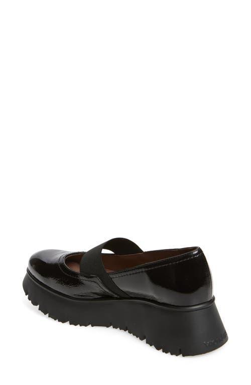 WONDERS Platform Mary Jane Loafer In Black Patent Lea Product Image