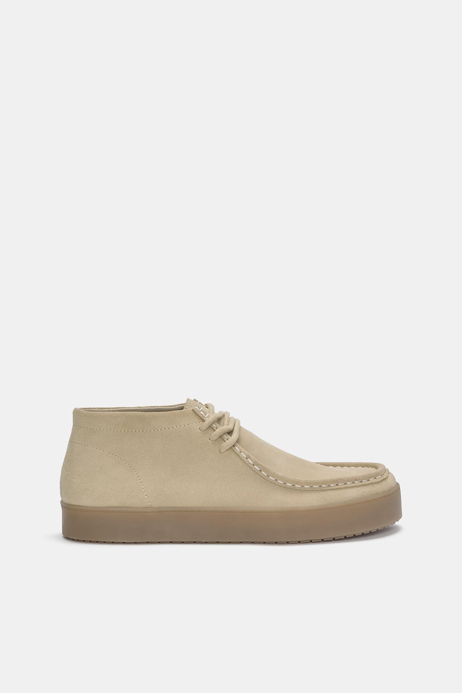 Leather high-top shoes Product Image