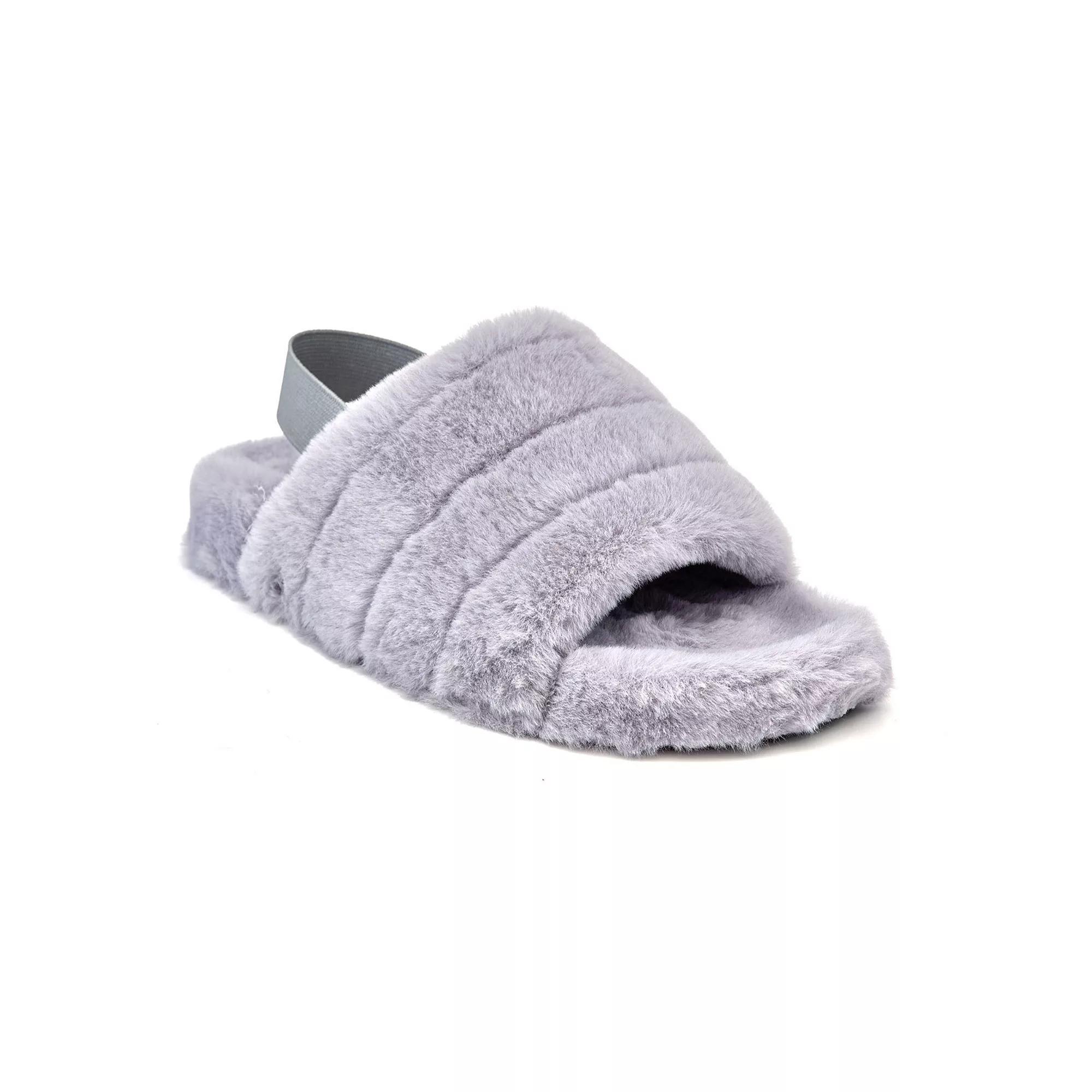Henry Ferrera Comoda 200 Women's Faux-Fur Slippers, Size: 11, Gray Product Image