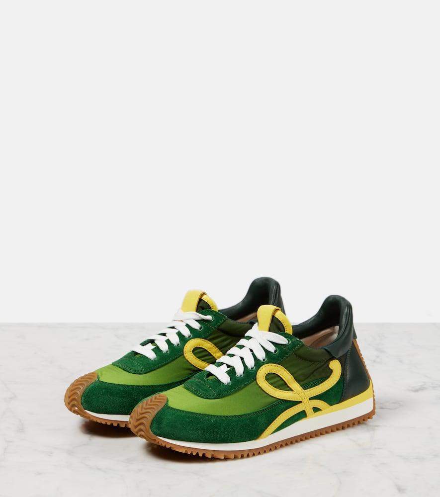 LOEWE Flow Runner 2.0 Sneakers In Gradient Green / Yellow Product Image