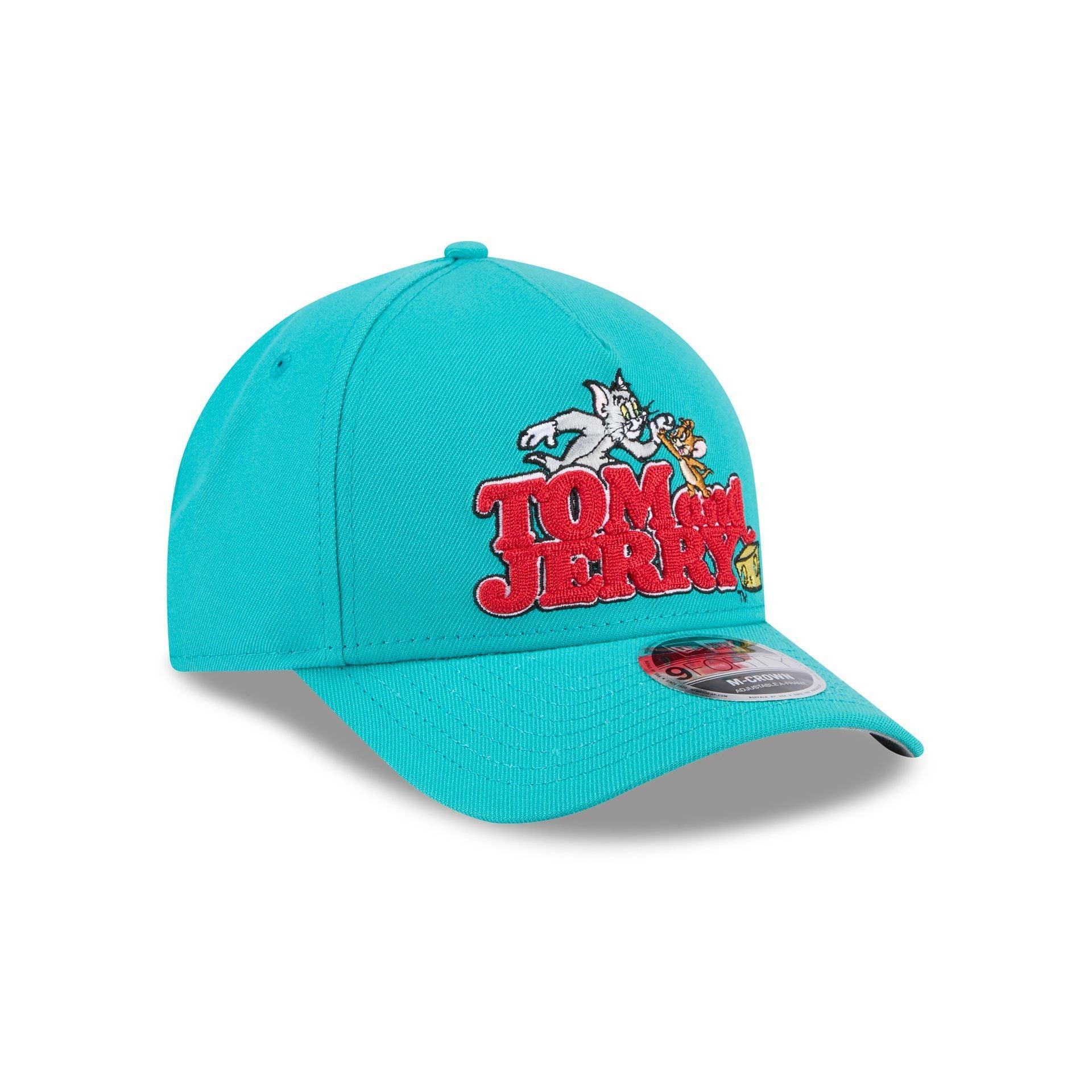 Tom and Jerry 85th Anniversary Teal 9FORTY M-Crown A-Frame Snapback Hat Male Product Image