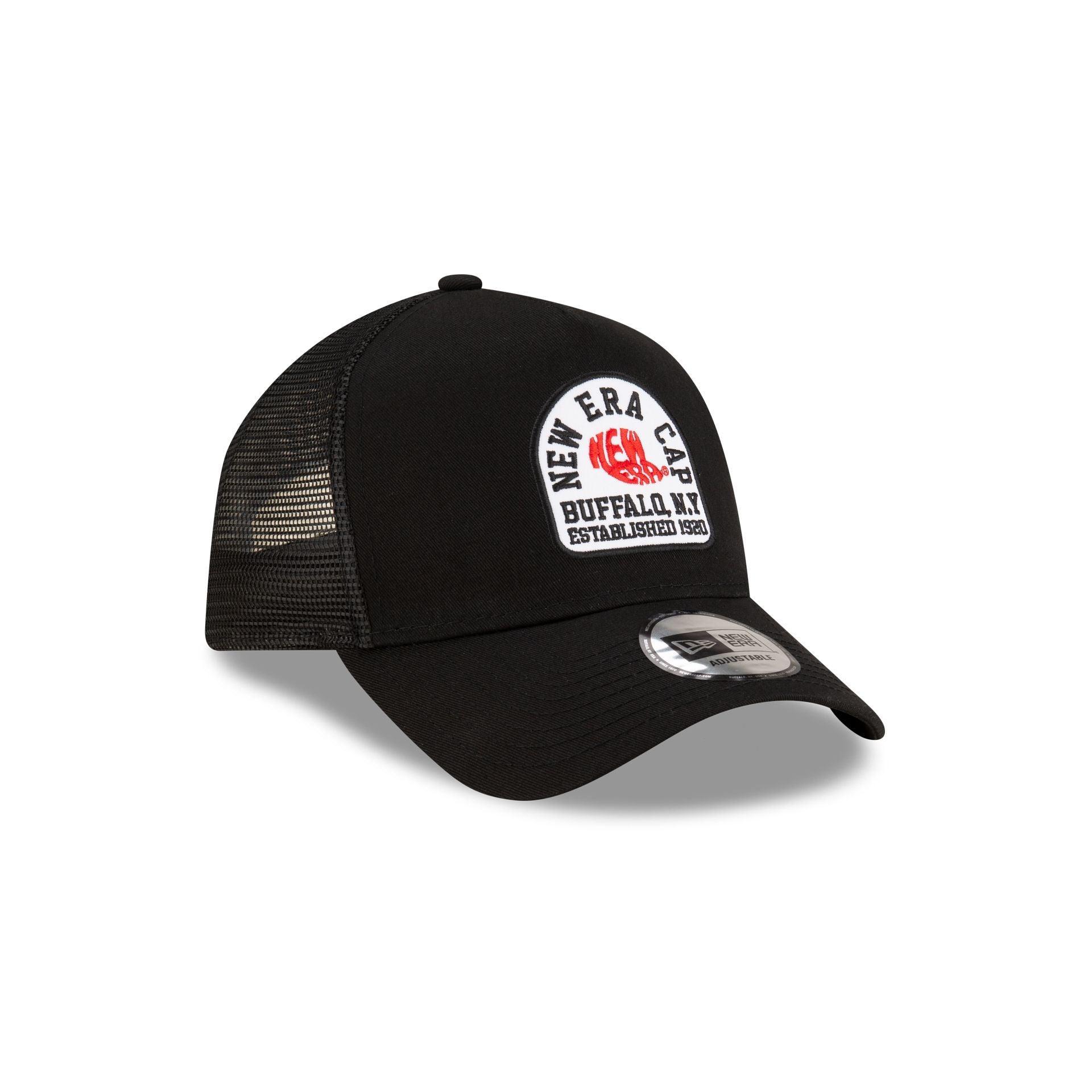 Atlanta Braves Logo Essentials Black 9FORTY A-Frame Snapback Hat Male Product Image