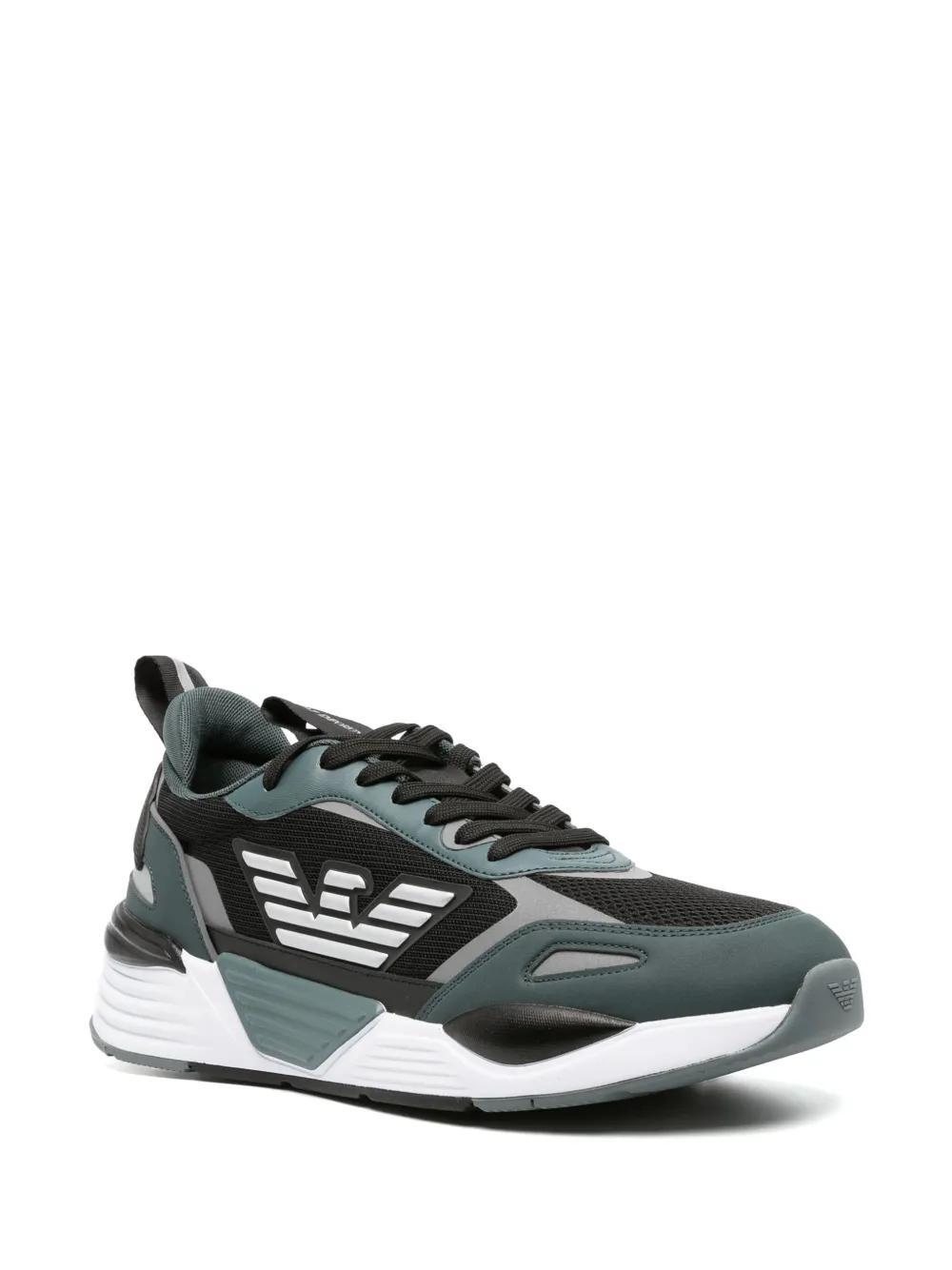 logo-patch panelled sneakers Product Image