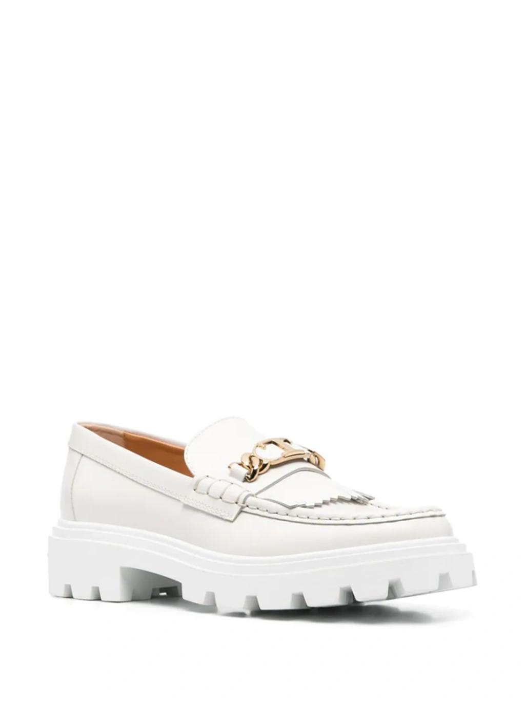 TOD'S Timeless Slip-on Loafers In Nude Product Image