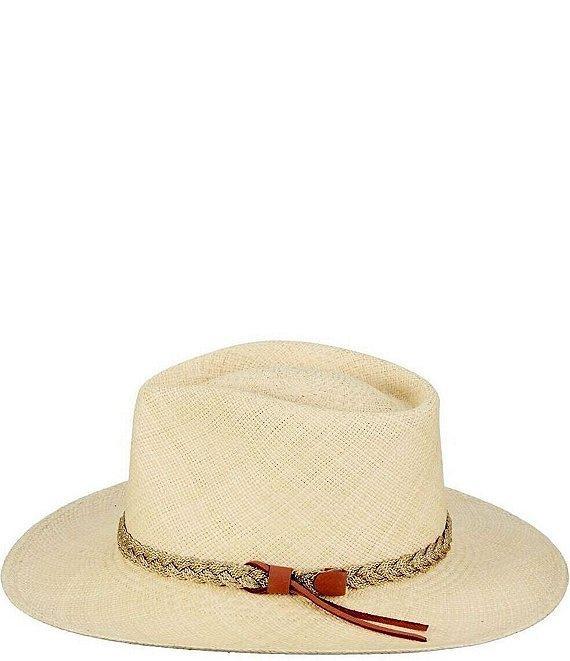 Dorfman Milano Scala Genuine Panama Outback Taos 3#double; Brim Hat Product Image