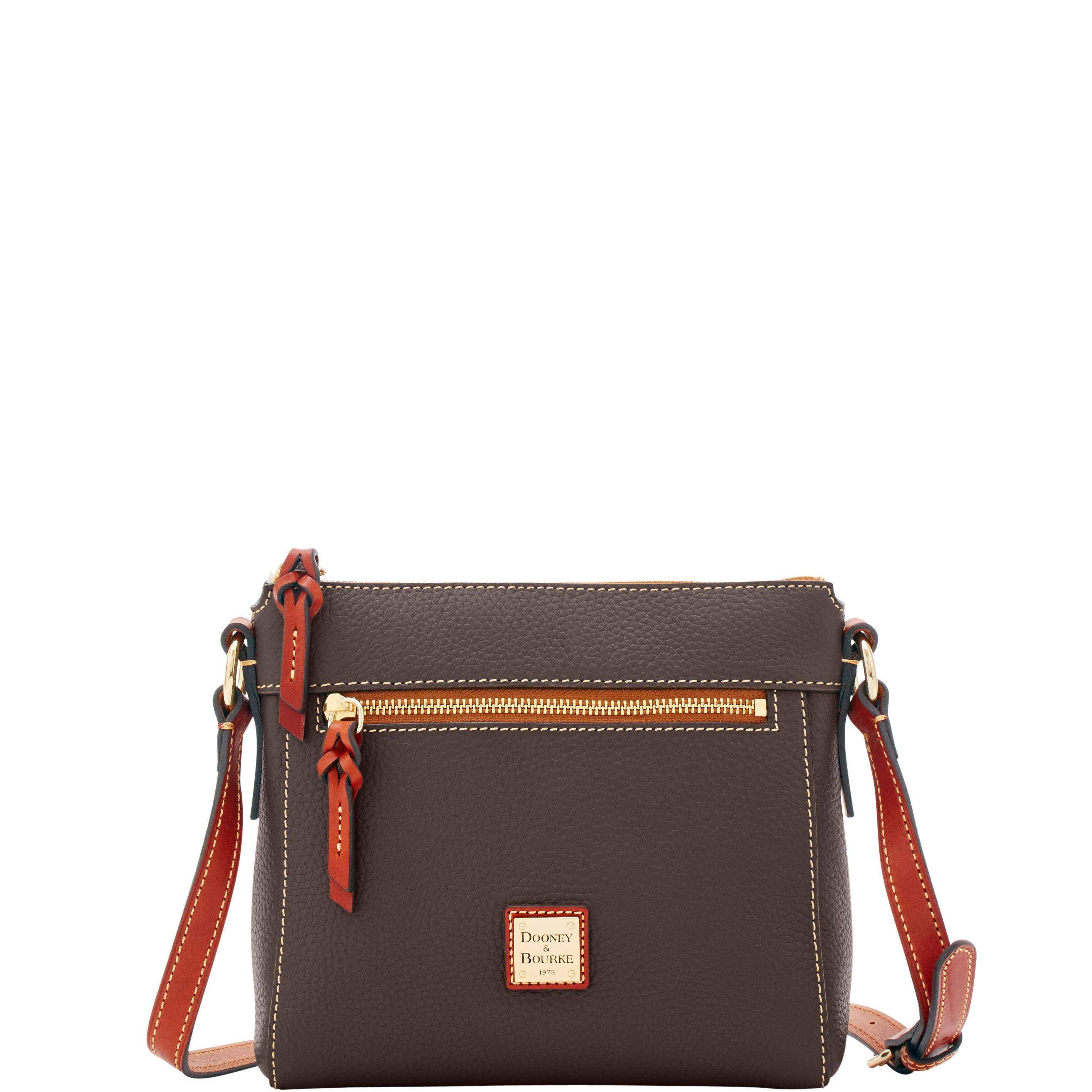Dooney & Bourke Womens Pebble Grain Allison Crossbody Leather Shoulder Bag in Brown Tmoro Product Image