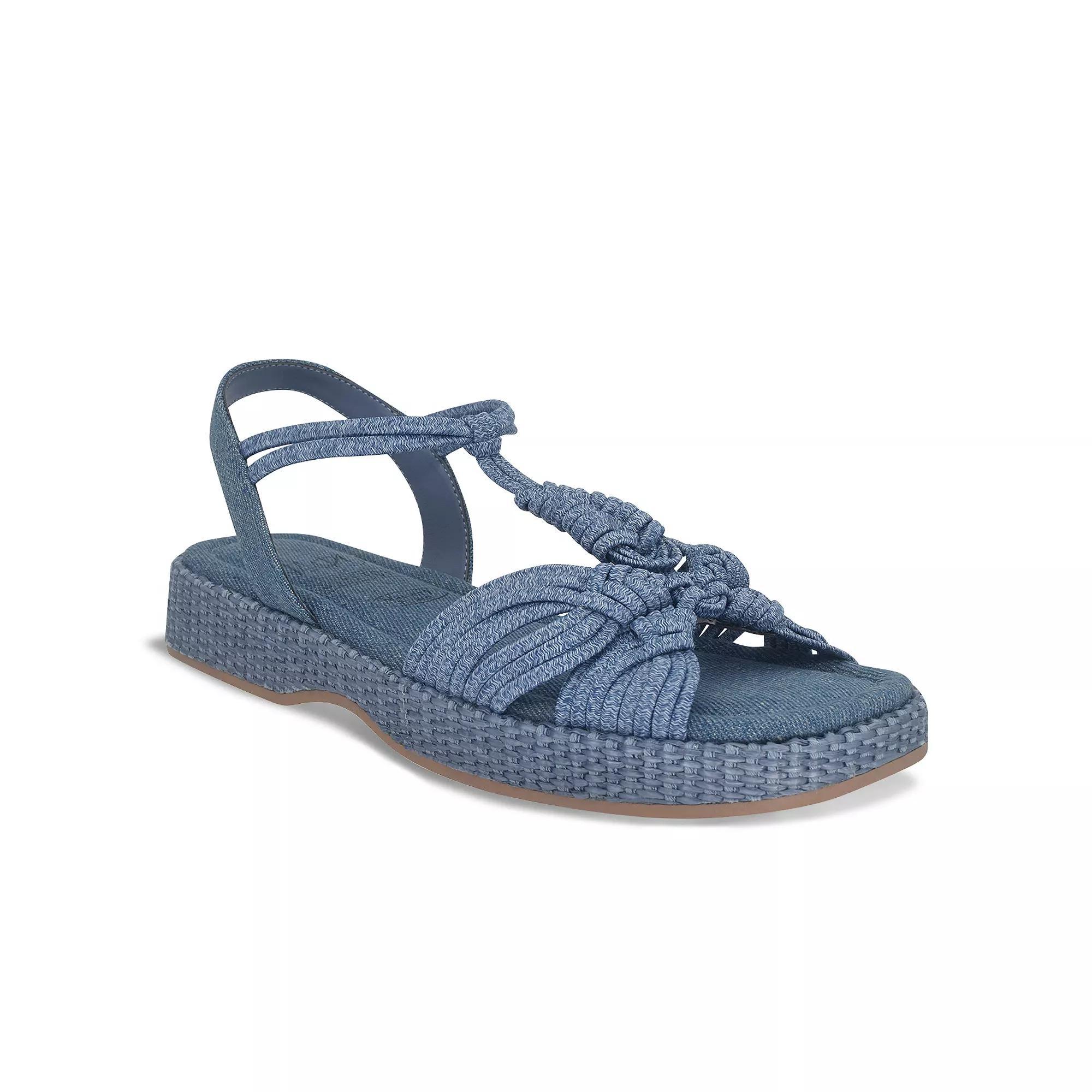 Impo Ryanna Women's Stretch Elastic Memory Foam Sandals, Size: 9 Medium, Washed Blue Product Image