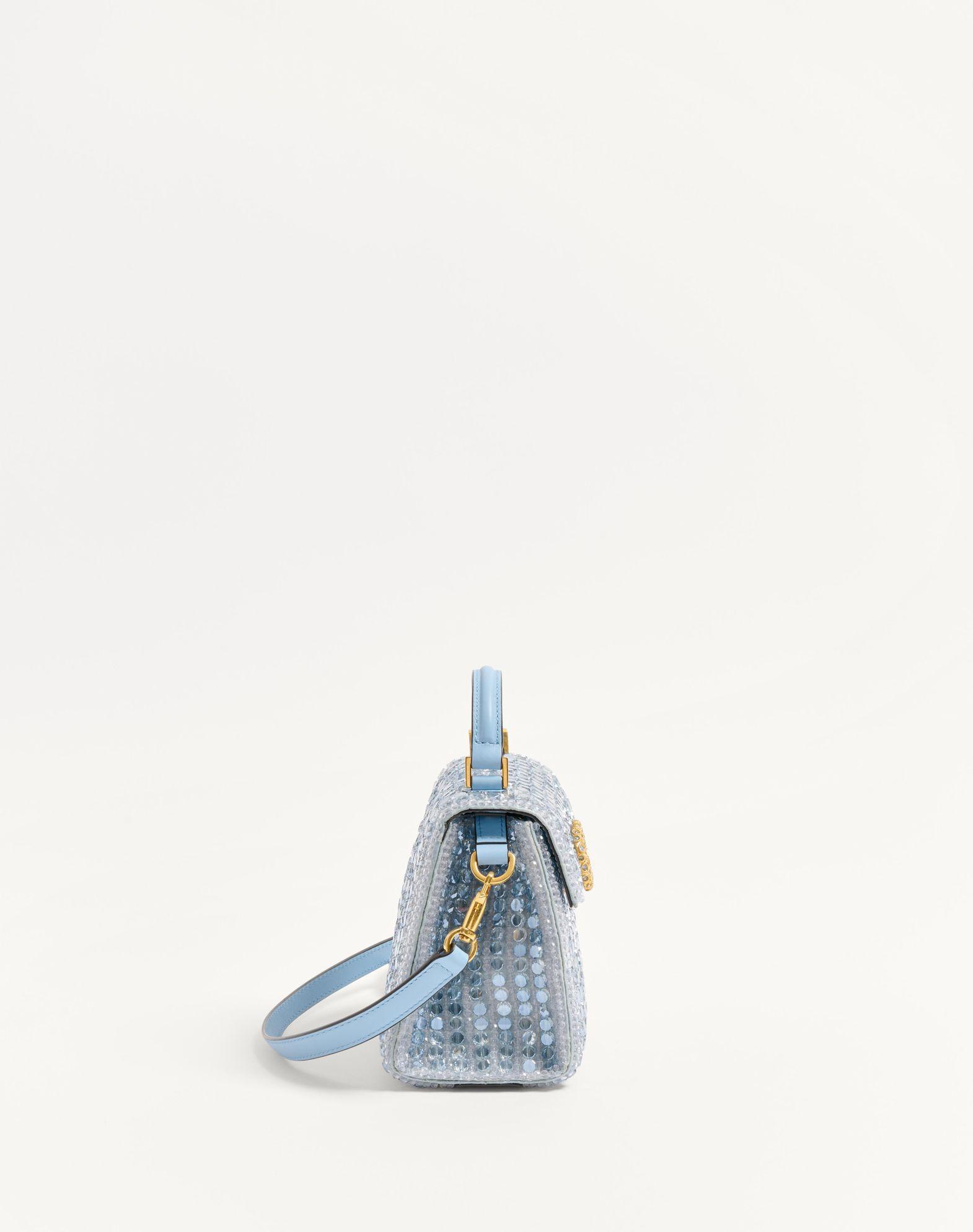 Valentino Garavani Vsling Mini Embroidered Handbag With Jewel Logo Product Image