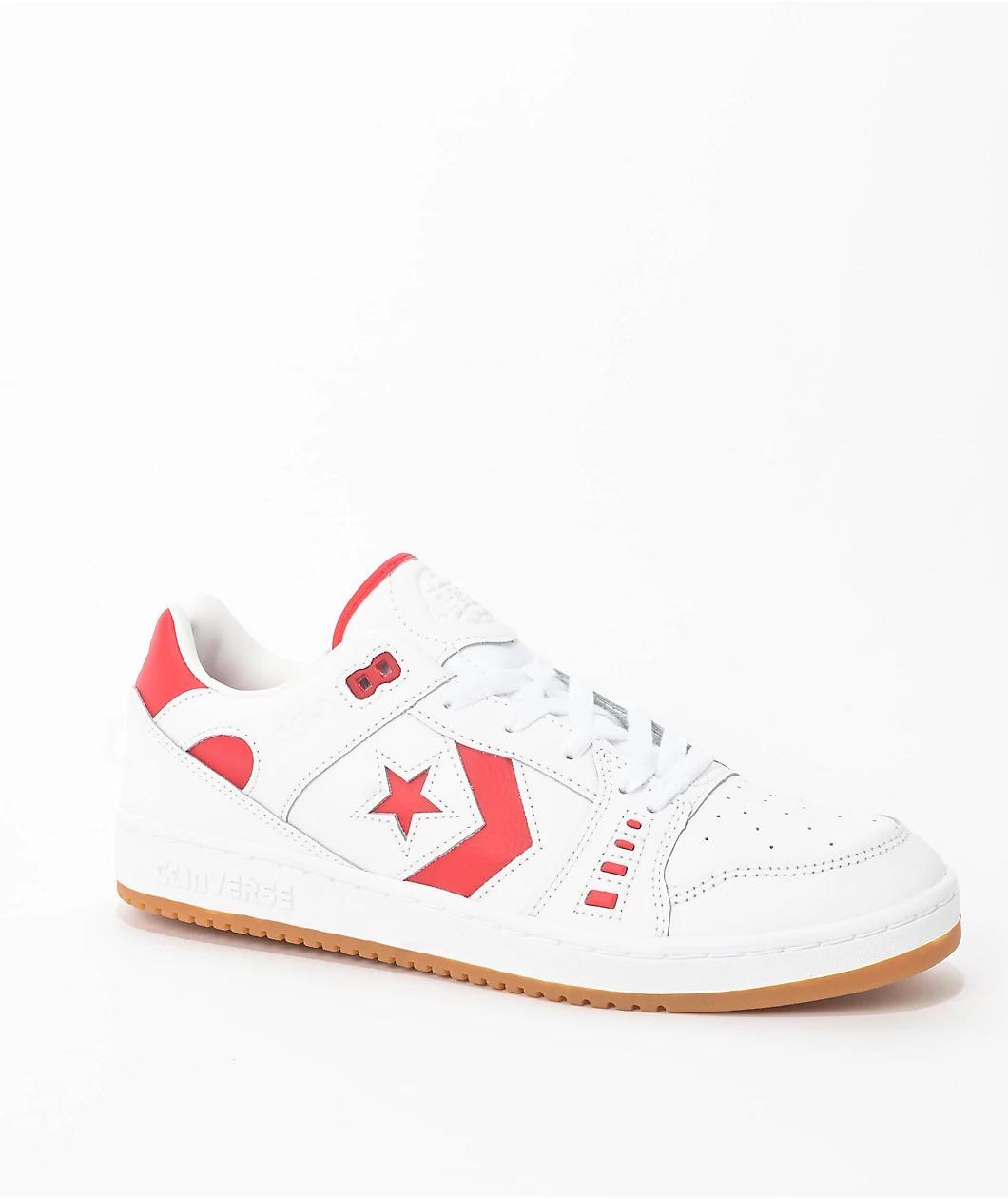 Converse AS-1 Pro White & Red Skate Shoes Product Image