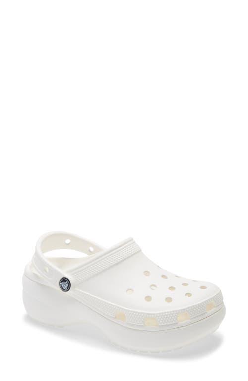 Crocs Classic Women's Platform Clogs, Size: 11, Black Product Image