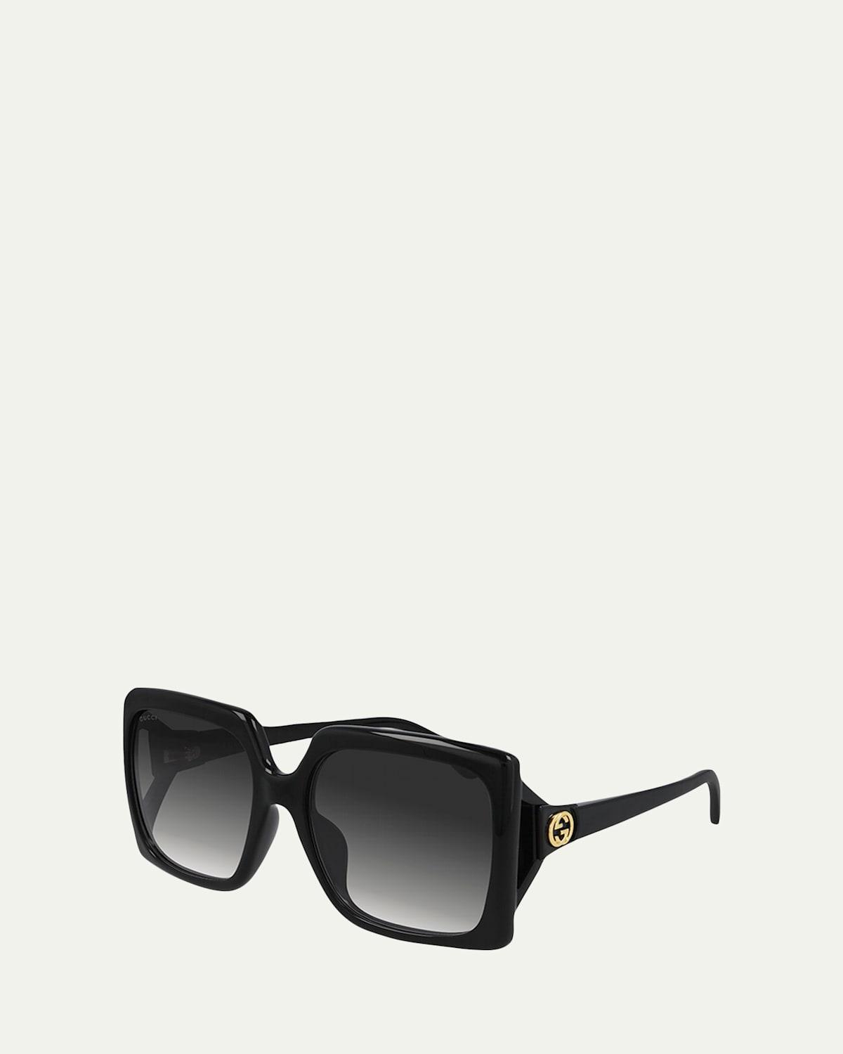 Oversized Square Injection Plastic Sunglasses Product Image