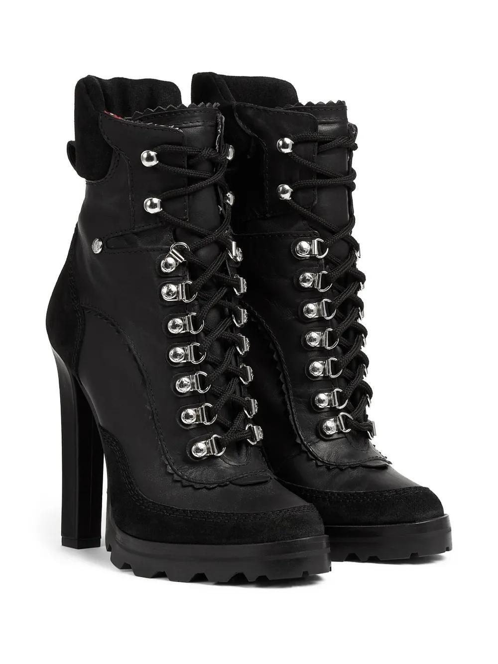120mm round-toe leather boots  Product Image