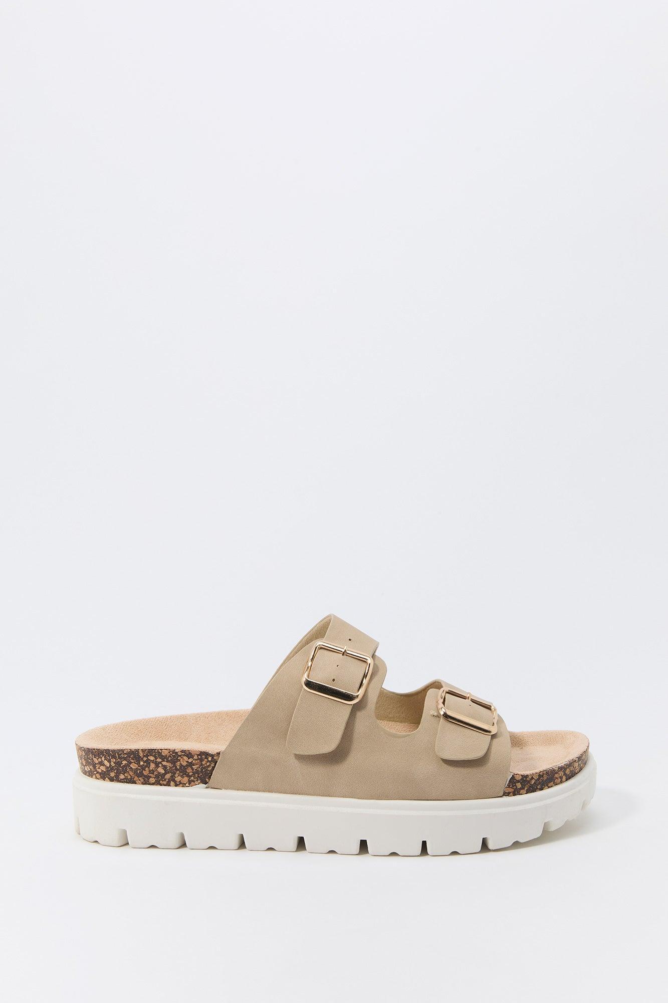Buckled Platform Cork Sandal Female Product Image