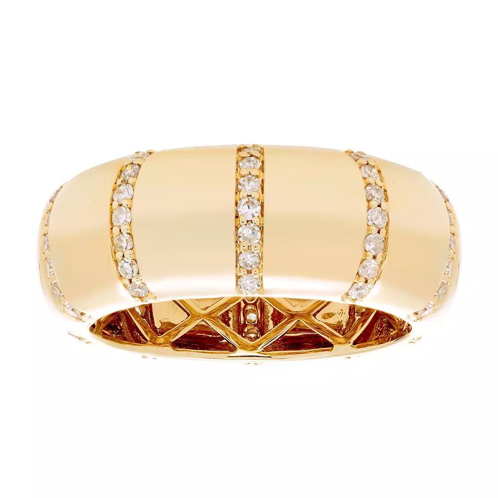 The Regal Collection 14k Gold 1/2 Carat T.W. IGI Certified Diamond Eternity Band, Women's, Size: 8 Product Image