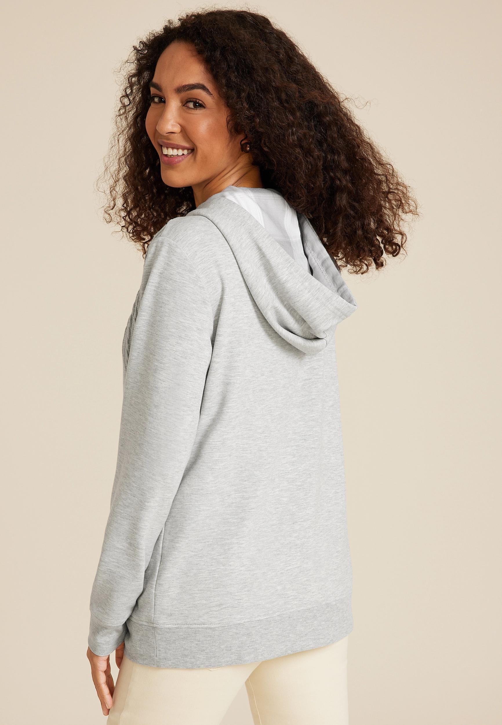 Maurices Womens Homeward Hoodie Gray Size X Small Product Image