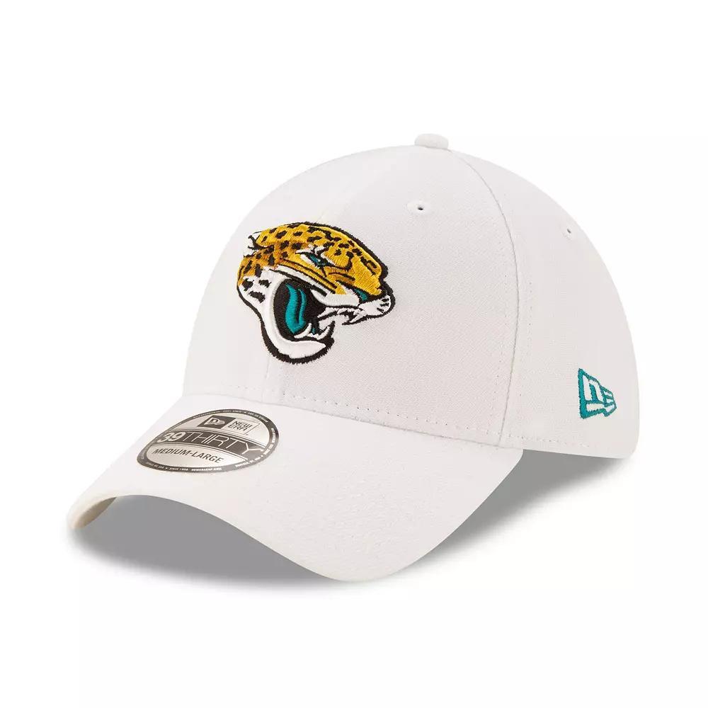 Men's New Era White Jacksonville Jaguars Iced 39THIRTY Flex Hat, Size: Large/XL Product Image