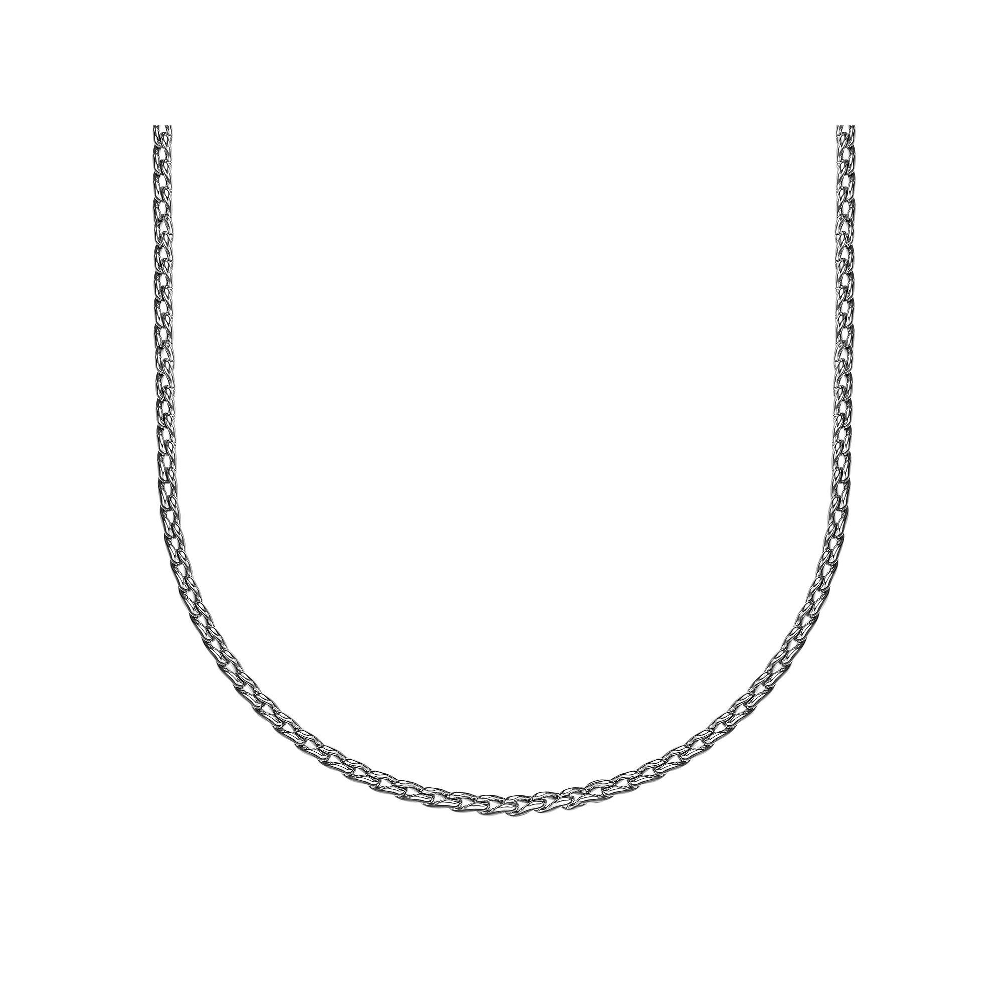 Men's LYNX Stainless Steel Fancy Curb Chain Necklace, Size: 18" Product Image