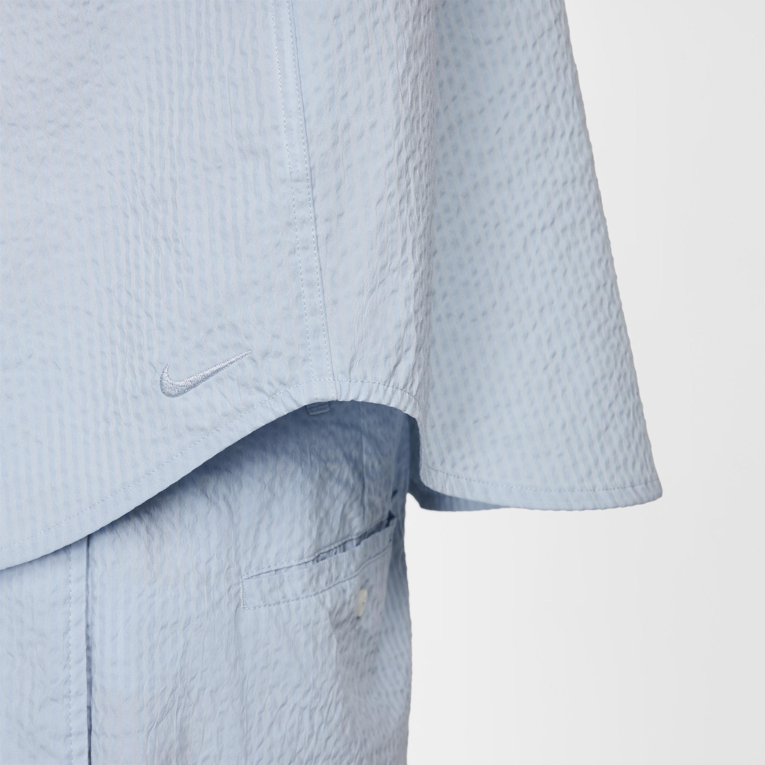 Nike Life Men's Short-Sleeve Seersucker Button-Down Shirt Product Image