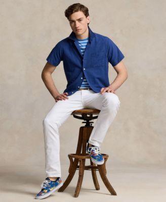 Polo Ralph Lauren Classic Fit Striped Jersey T-Shirt (RL 2000 /White) Men's Clothing Product Image