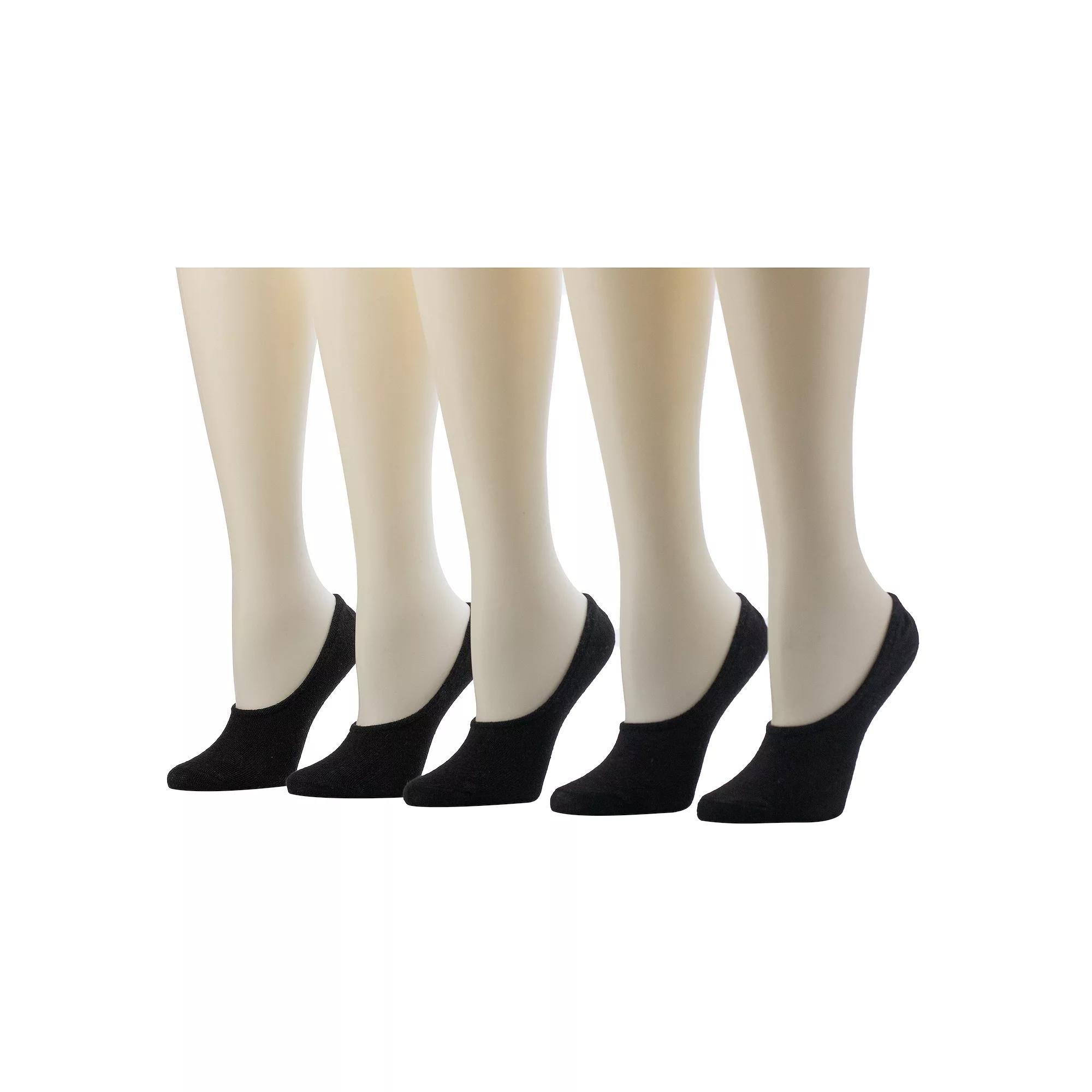 Women's Sonoma Goods For Life® 5-pk. Fashion Everyday Liner Socks, Size: 9-11, Black Product Image
