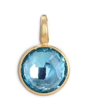 Marco Bicego 18K Yellow Gold Jaipur Blue Topaz Round Pendant Product Image